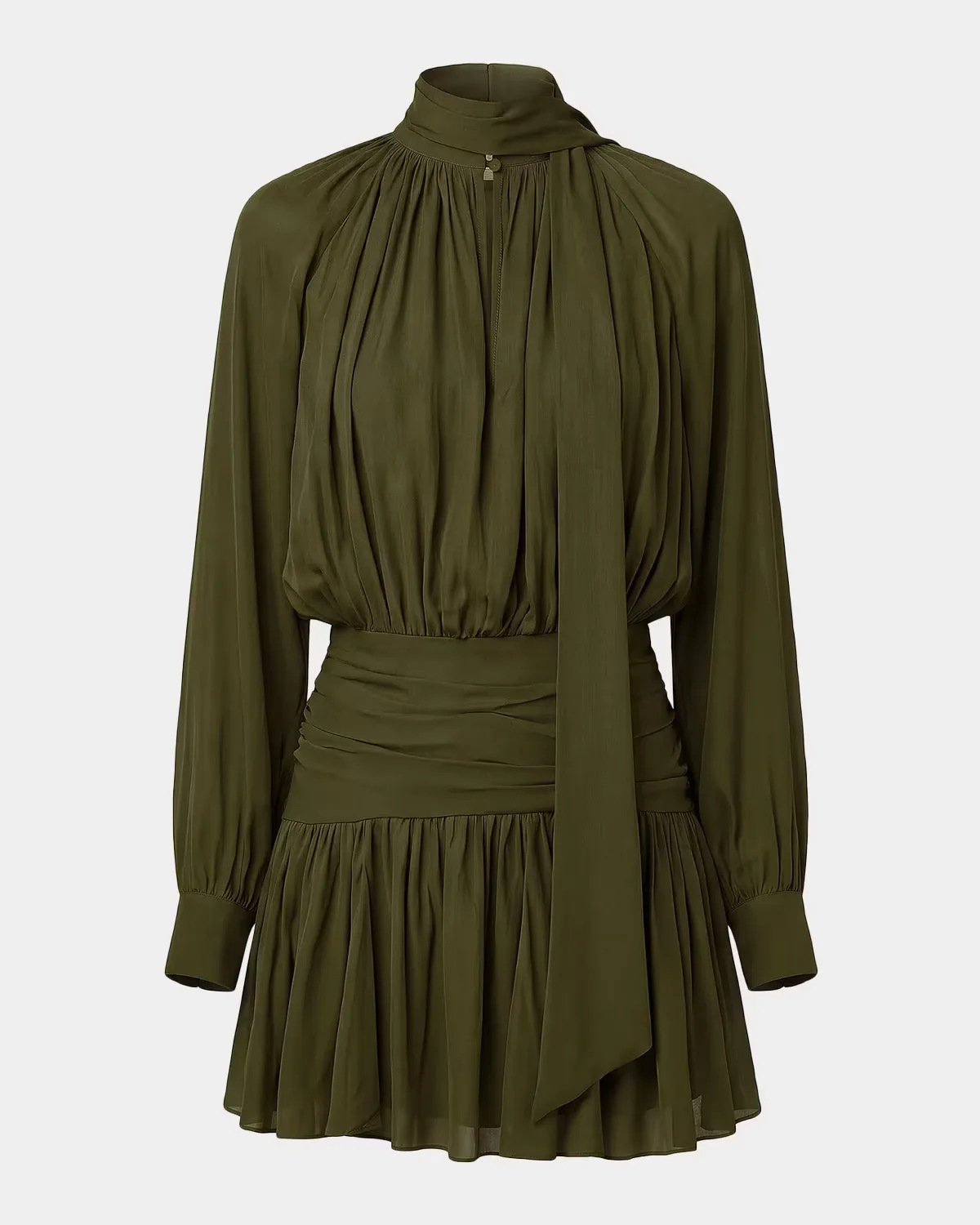 Courtney Draped Georgette Mini Dress