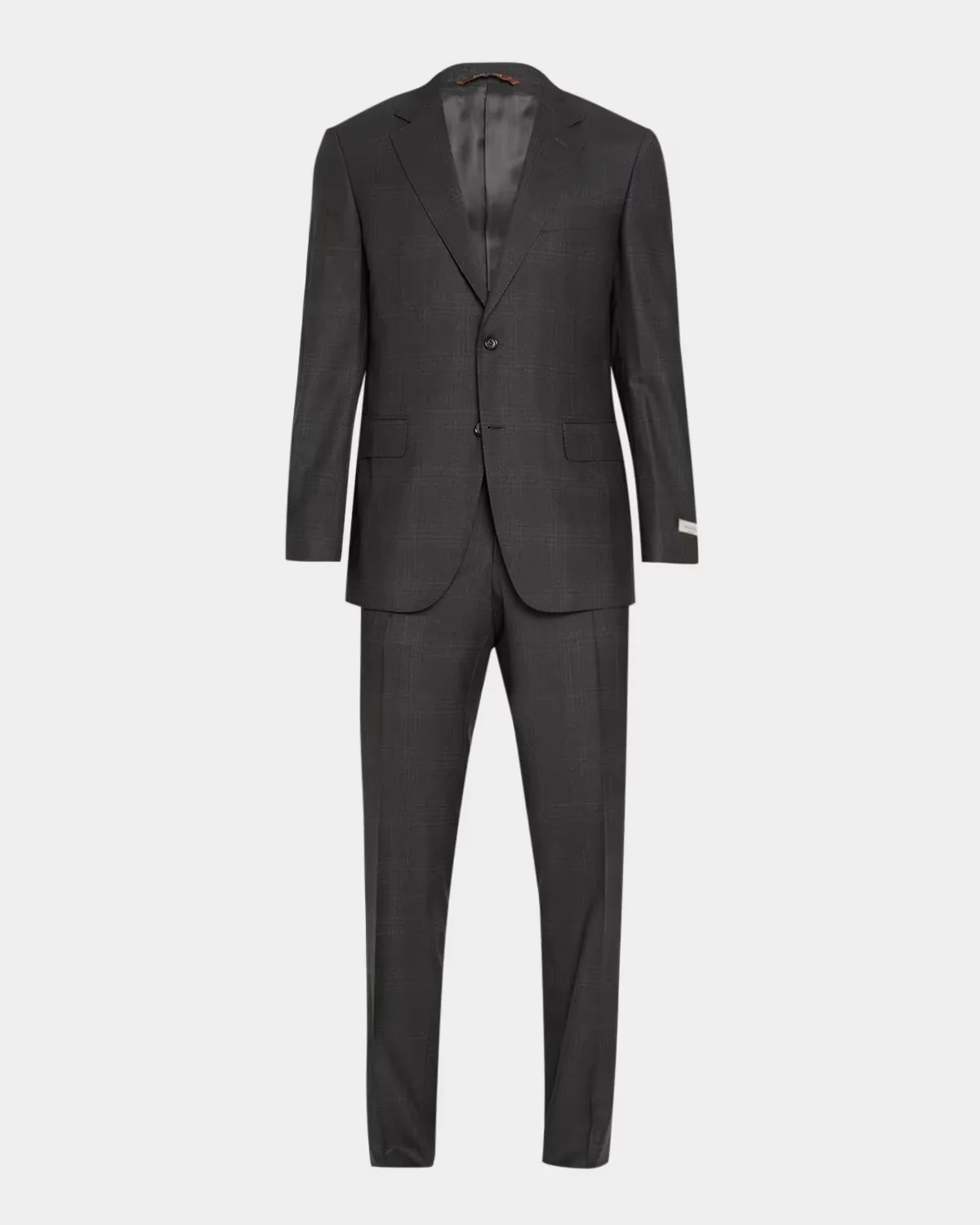 Wool Tonal Plaid Two-Piece Suit by Canali
