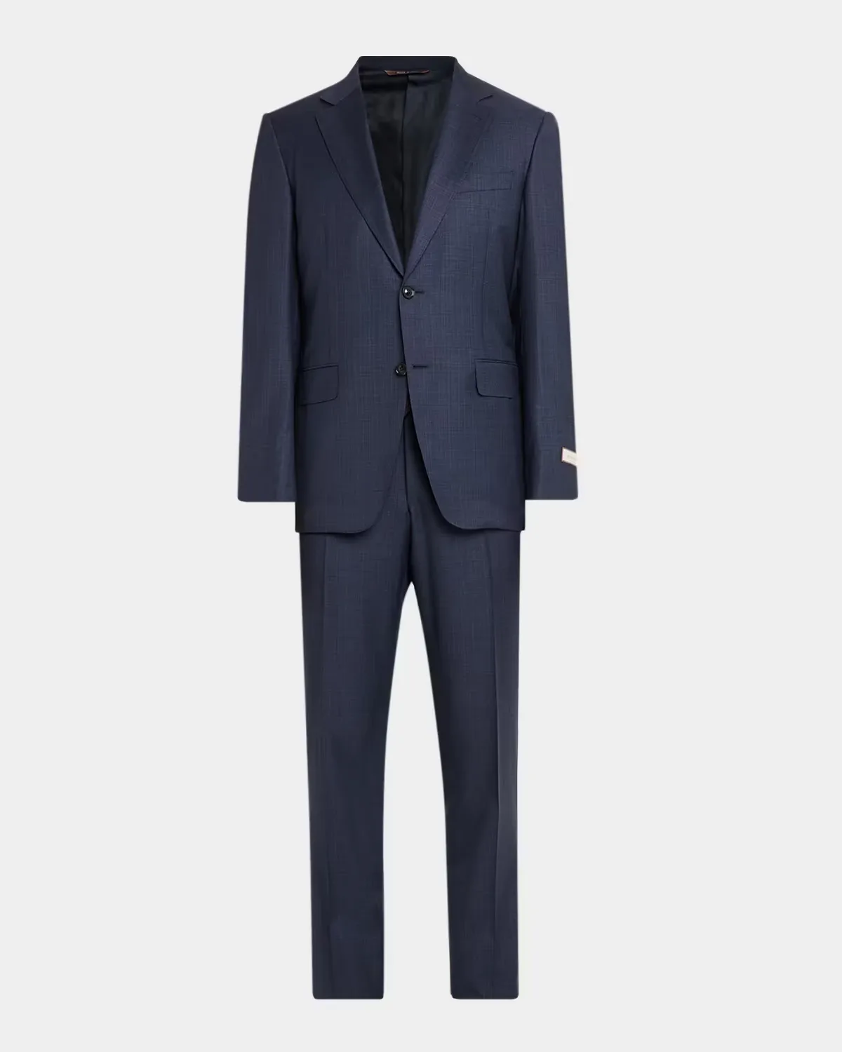 Wool Tonal Crosshatch Two-Piece Suit by Canali
