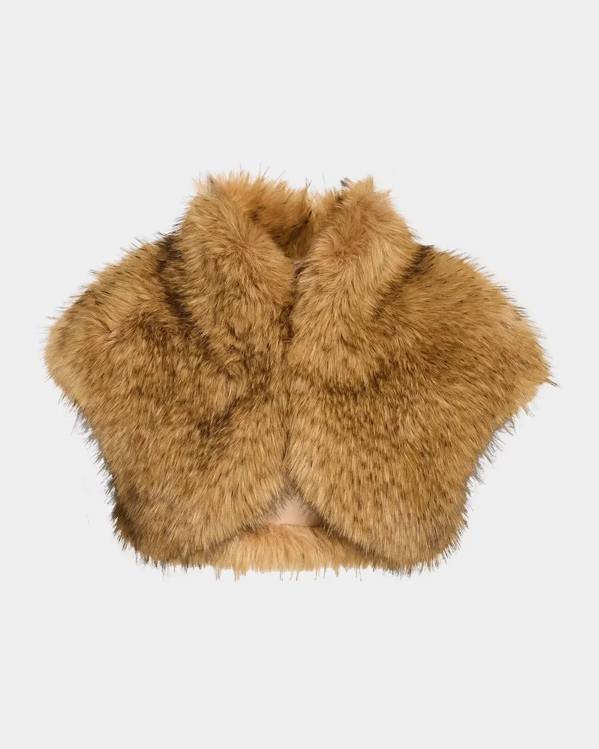 Misha Turtleneck Faux Fox Fur Bolero by Theia