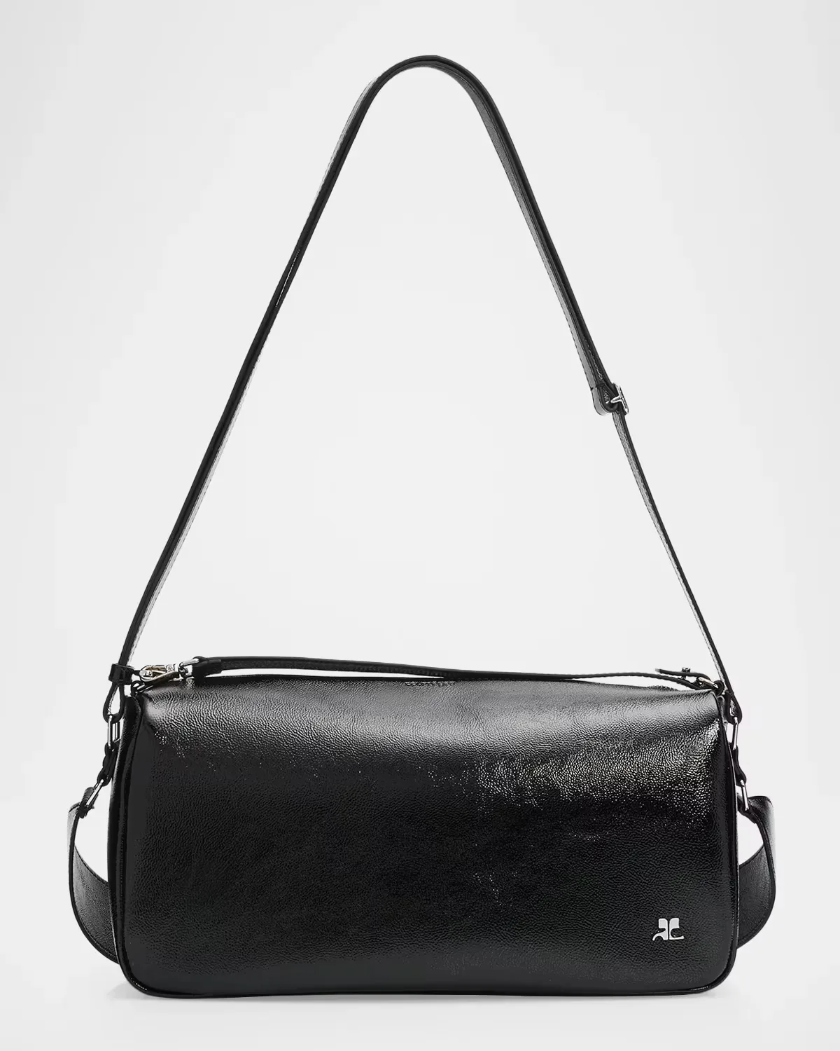 Three Sixty Naplack Leather Shoulder Bag by Courreges