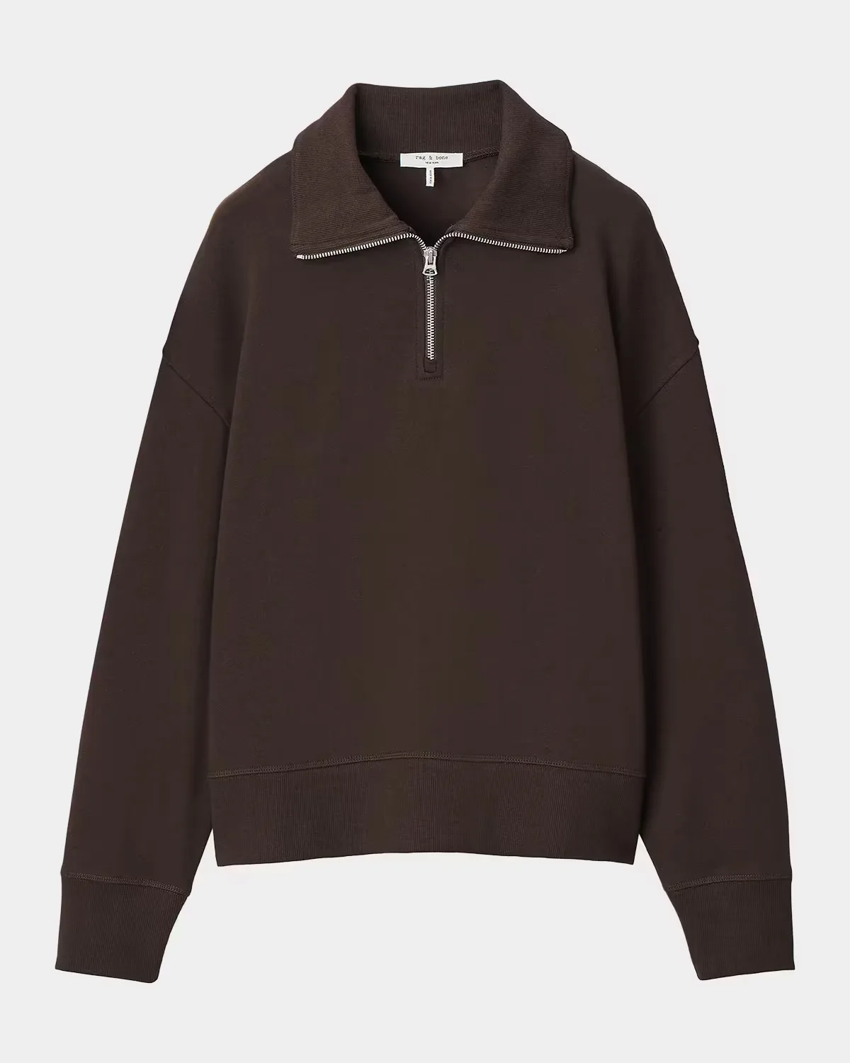 The Everyday Terry Half-Zip Sweatshirt by rag & bone