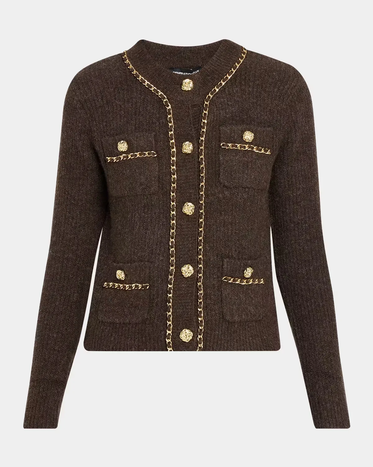 Selma Chain-Embellished Cardigan