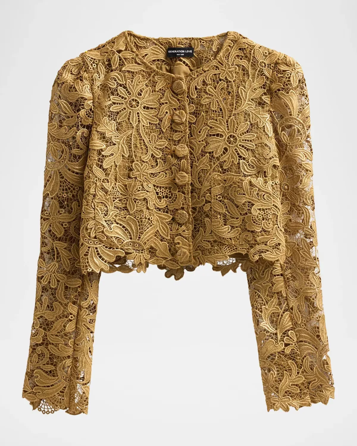 Baila Metallic Guipure Jacket by Generation Love