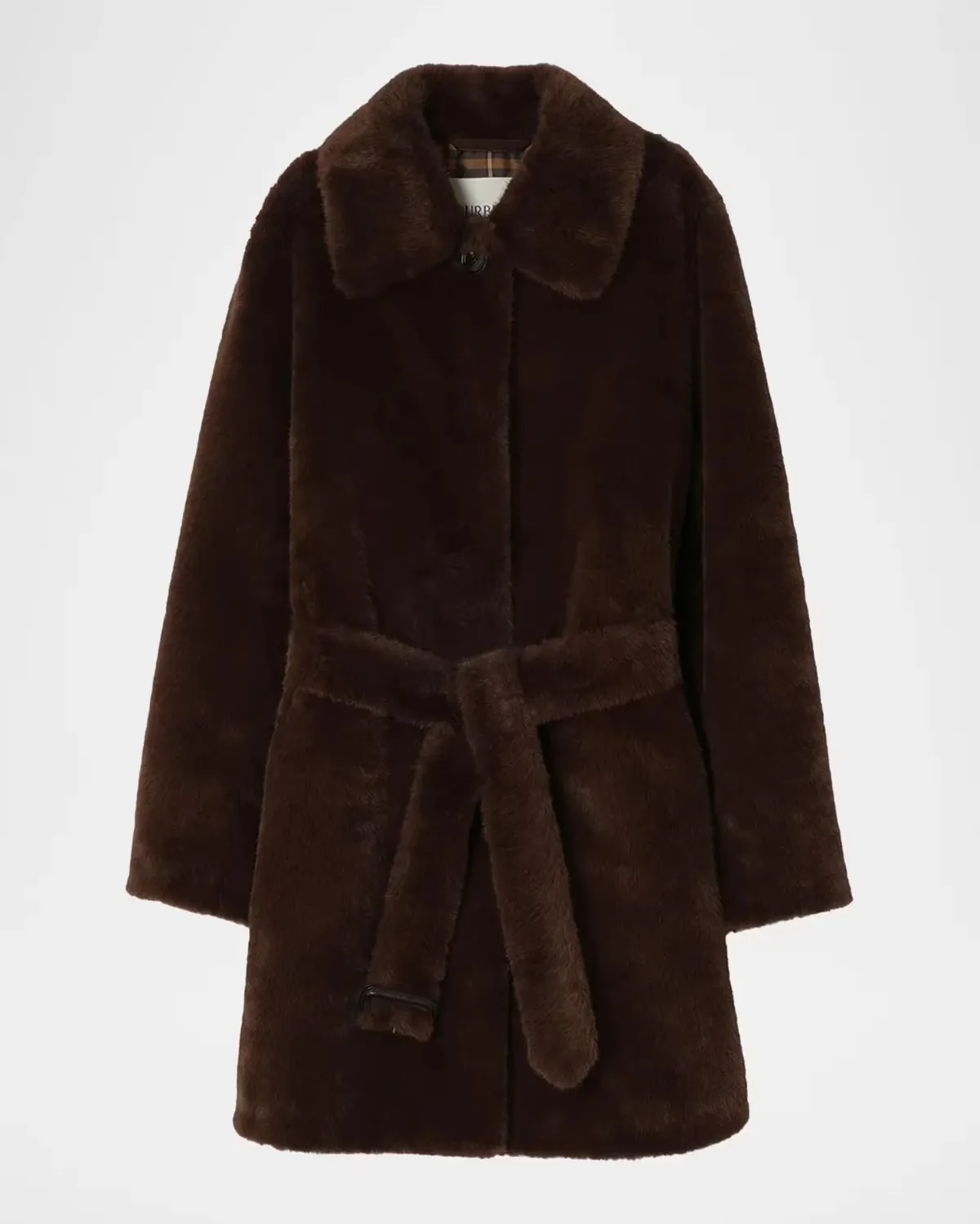 Belvedere Faux Fur Car Coat by Burberry