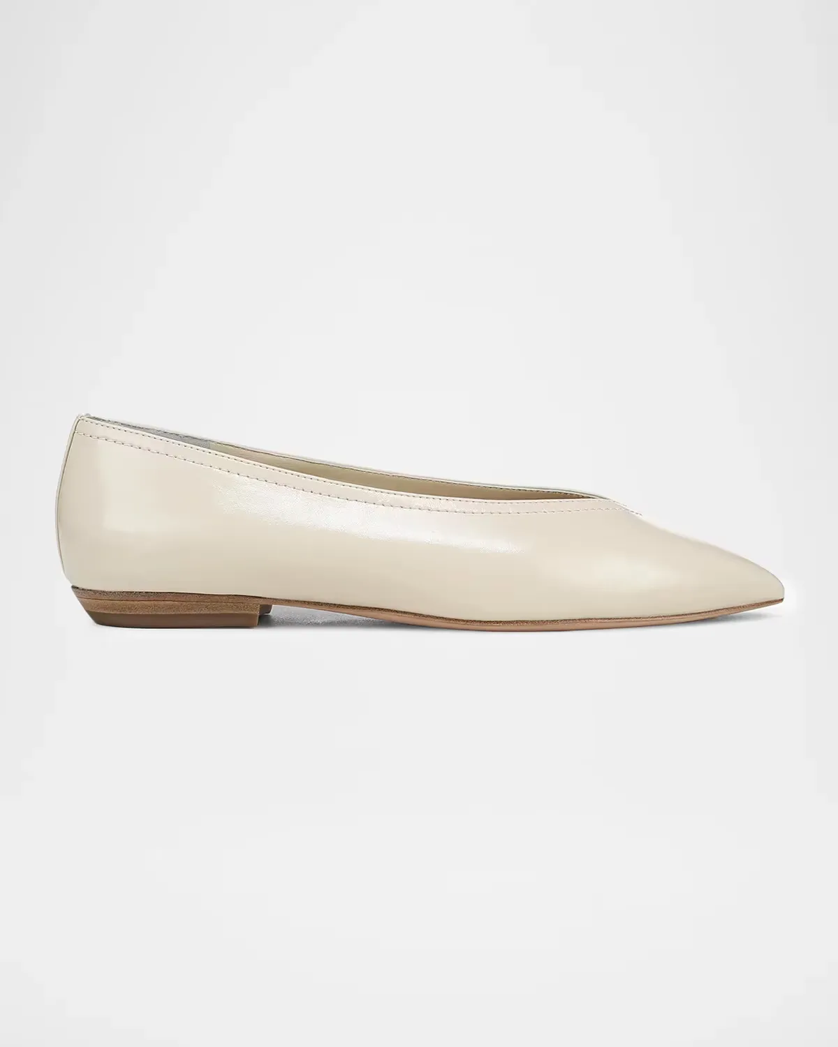 Bancroft Leather Ballerina Flats by Veronica Beard