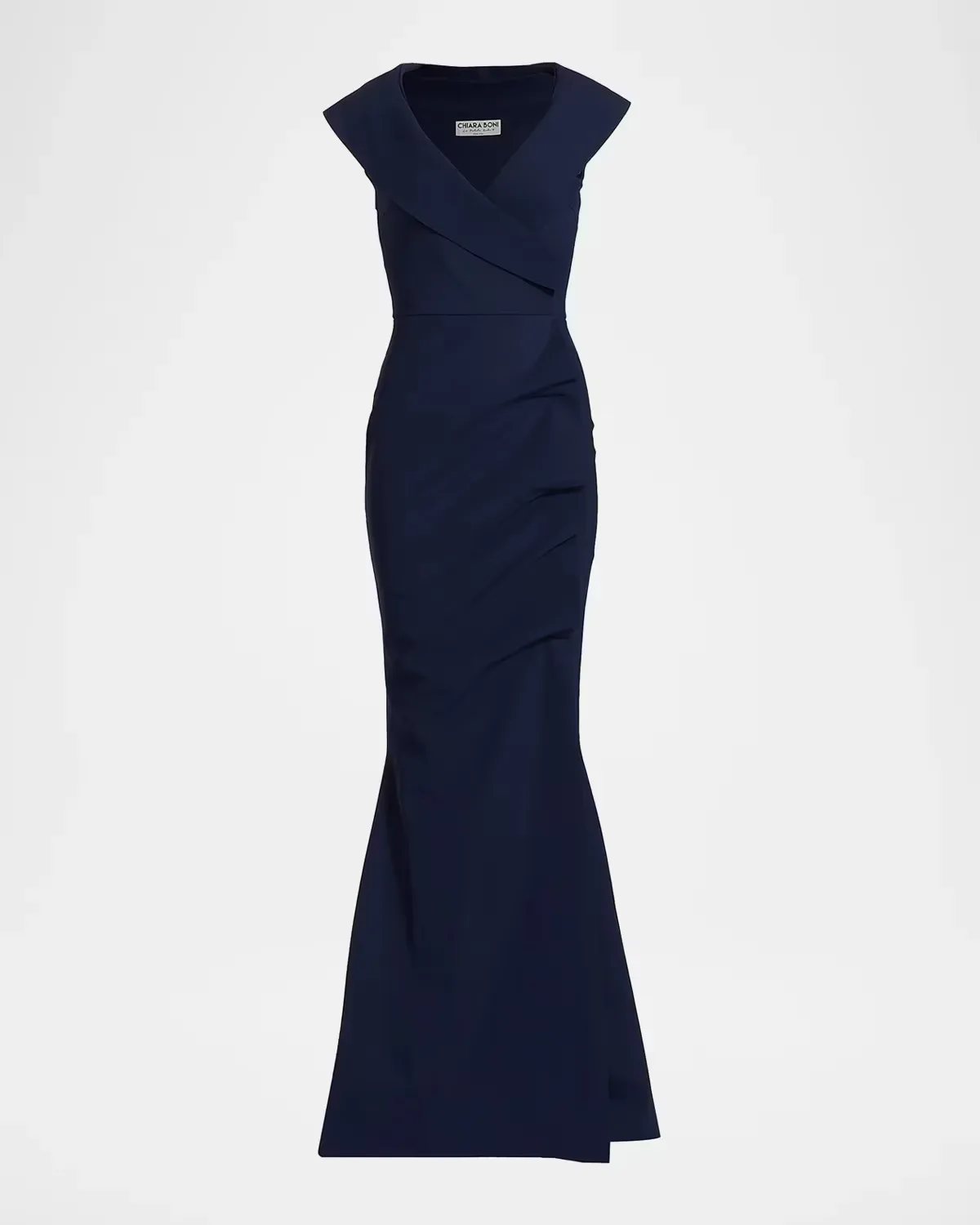 Sleeveless Ruffle Mermaid Gown by Chiara Boni La Petite Robe