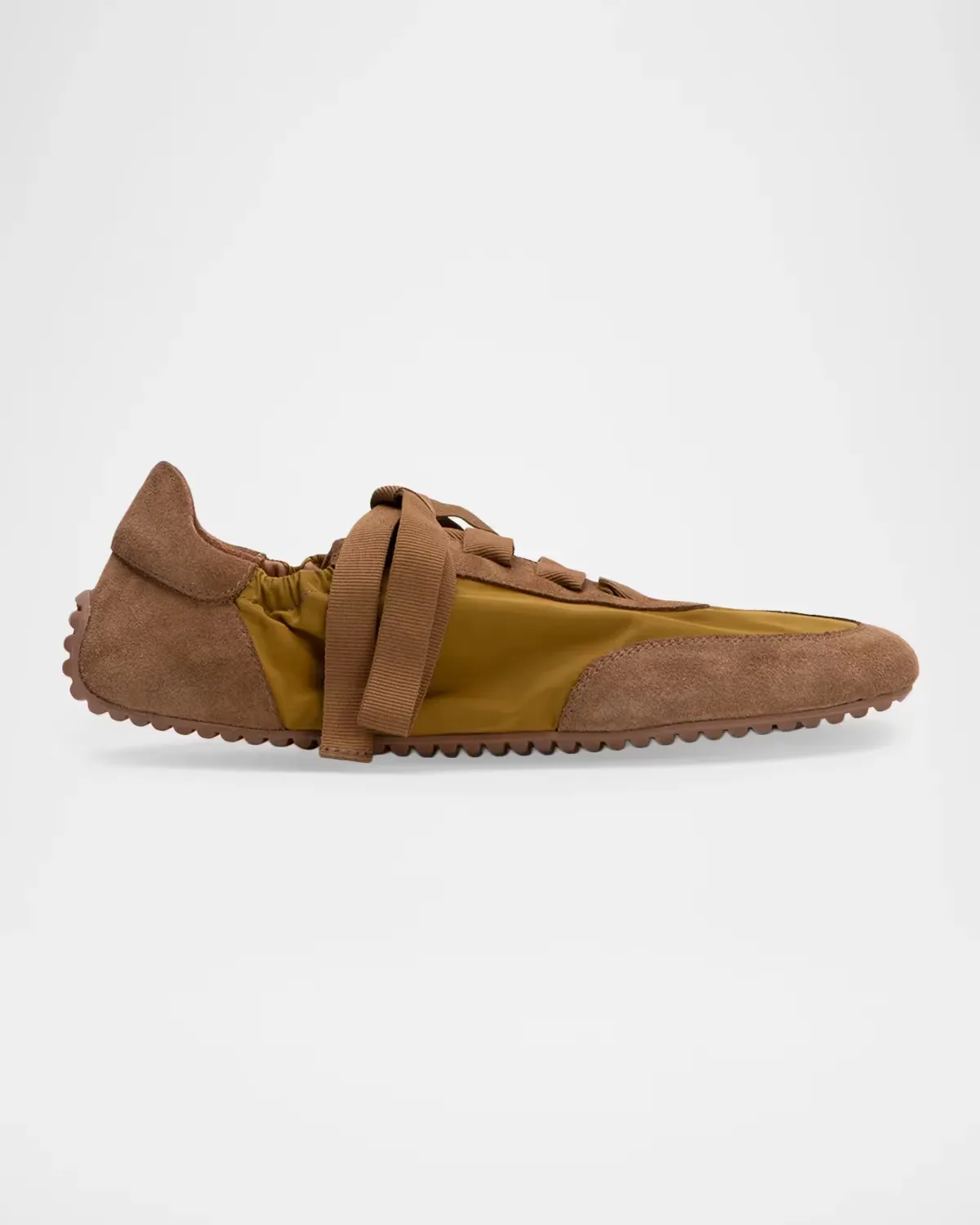 Cass Nylon and Suede Low-Top Sneakers
