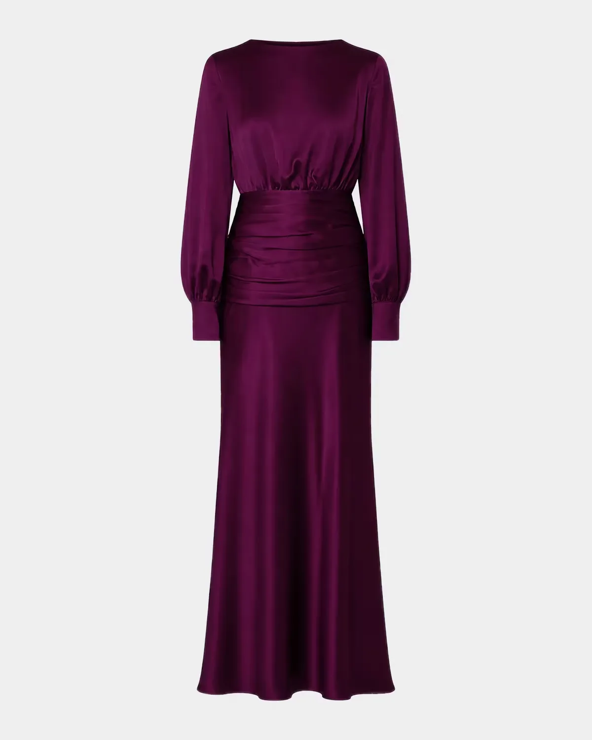 Samina Open-Back Satin Gown