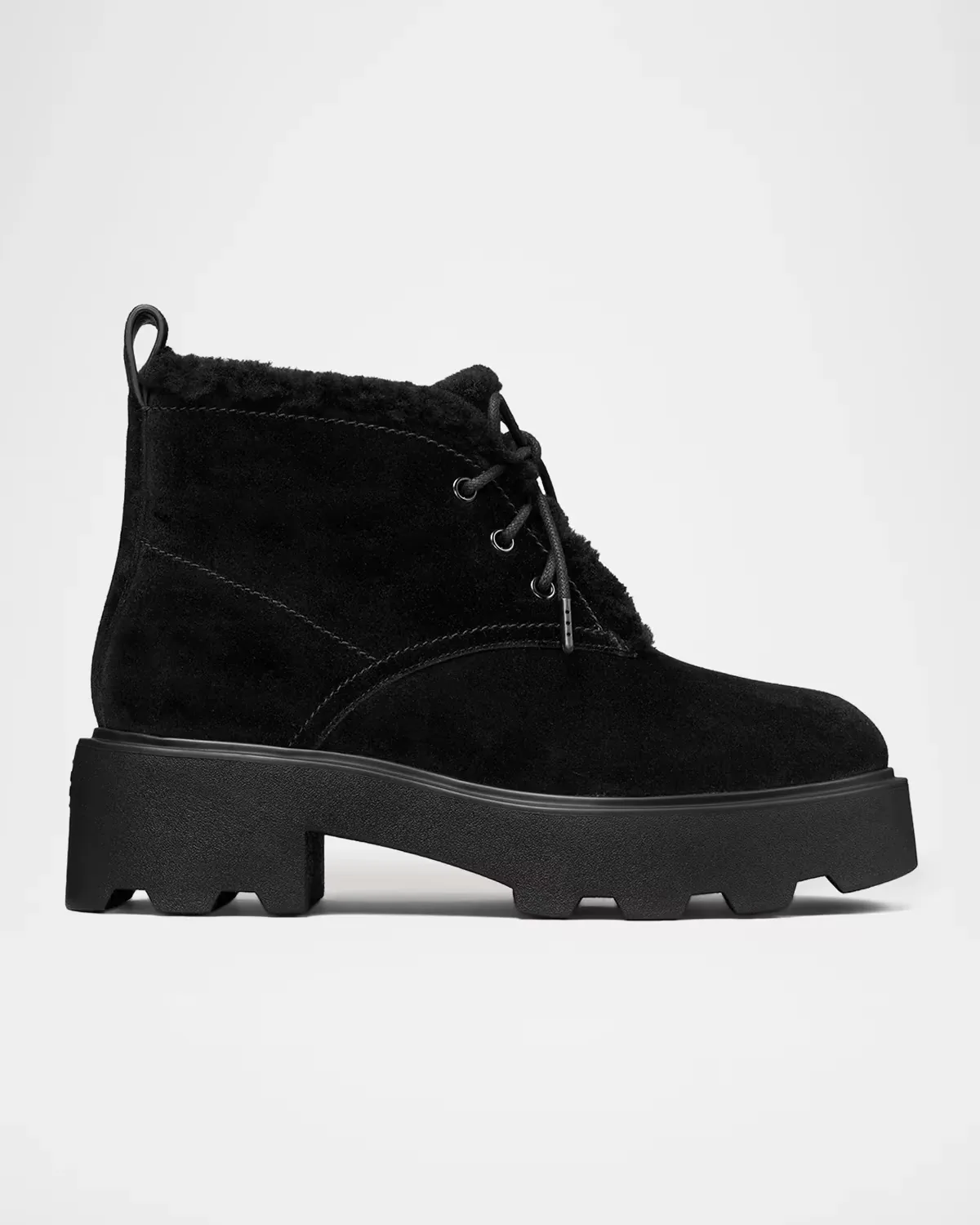 Desert Shearling-Lined Suede Boots by Tory Burch