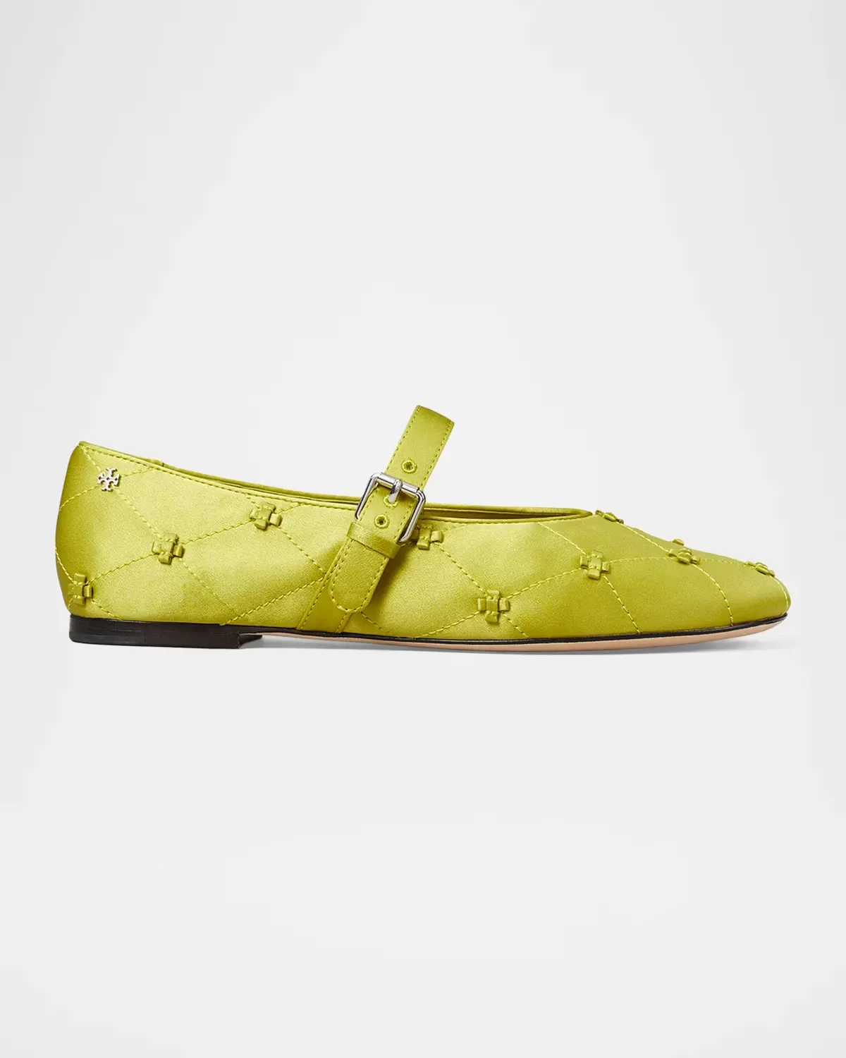 Bunny Knot Satin Mary Jane Ballerina Flats by Tory Burch
