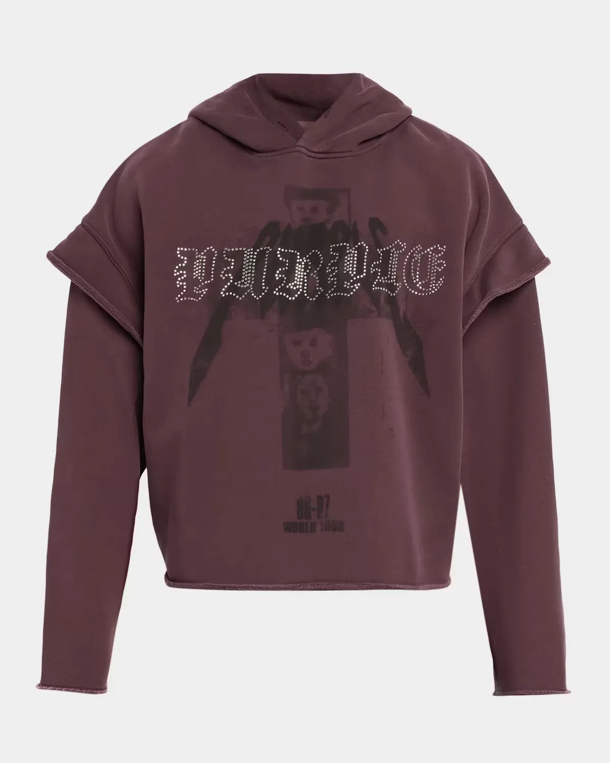 Heavyweight Fleece Tactical Raw Hoodie by PURPLE
