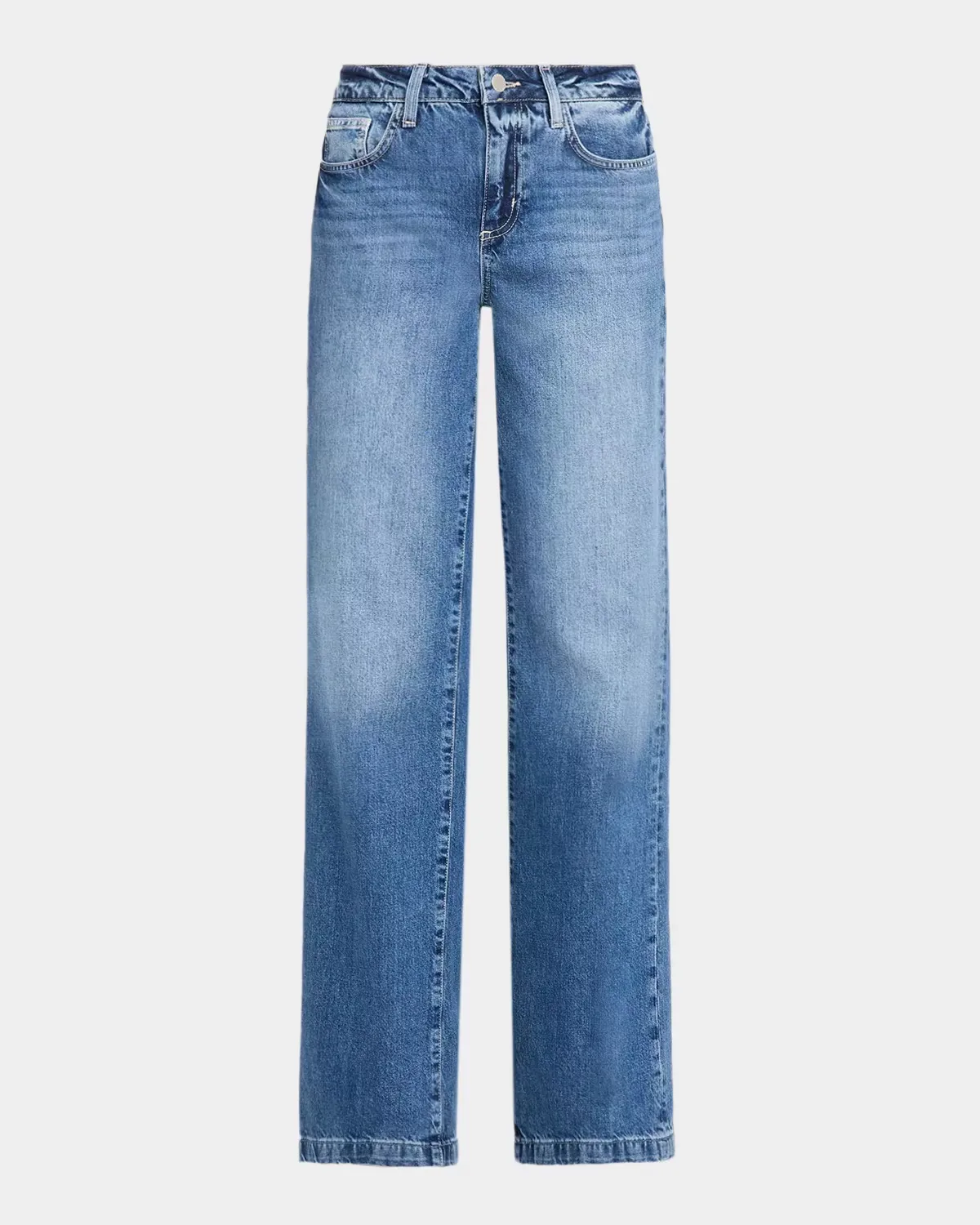 Clayton High-Rise Wide-Leg Jeans by L & apos;AGENCE
