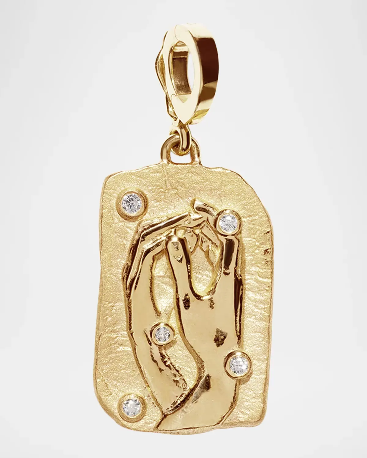 18K Collide Large Relic Coin Pendant by AZLEE