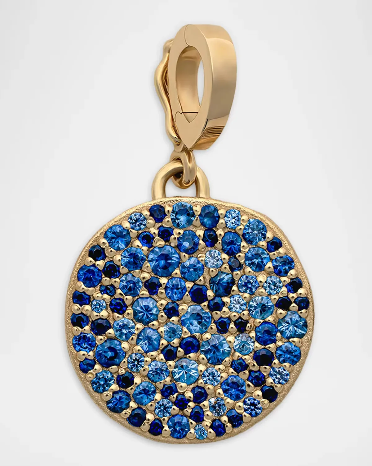 18K Dreams Midnight Small Sapphire Coin Pendant by AZLEE