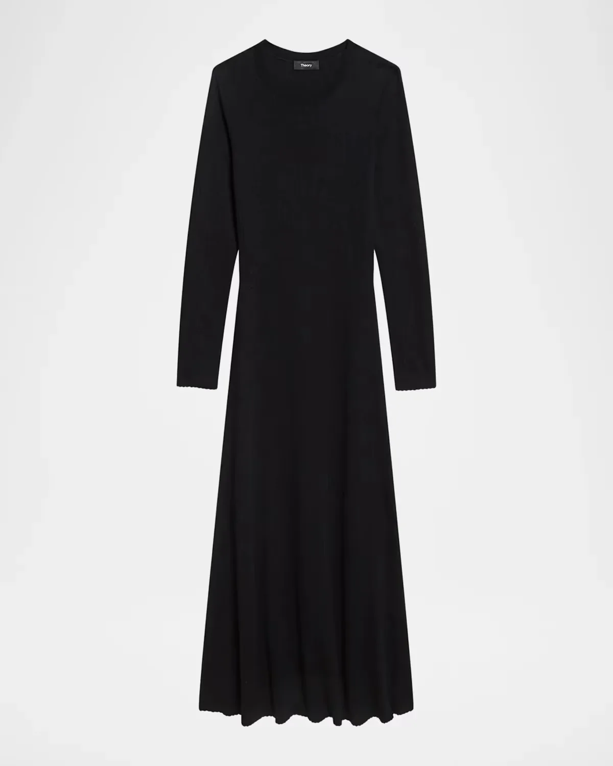 Merino Wool Crewneck Midi Dress by Theory