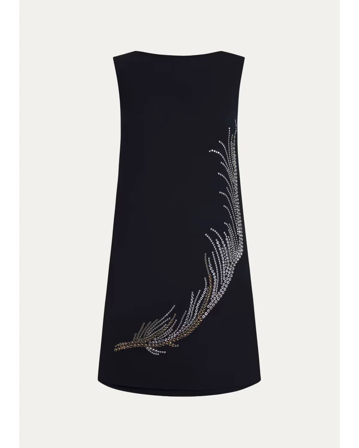 Ayre Embellished Feather Mini Dress by 16Arlington