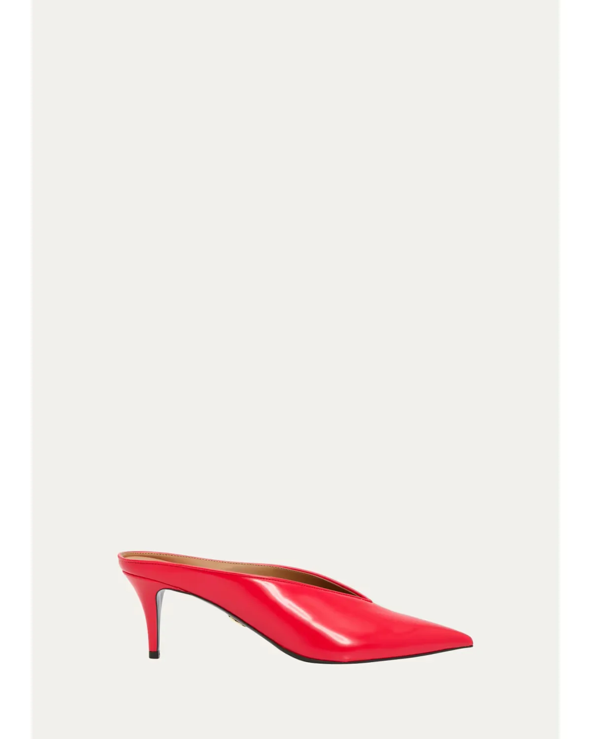 60mm Brushed Pointed-Toe Mules by Stella McCartney