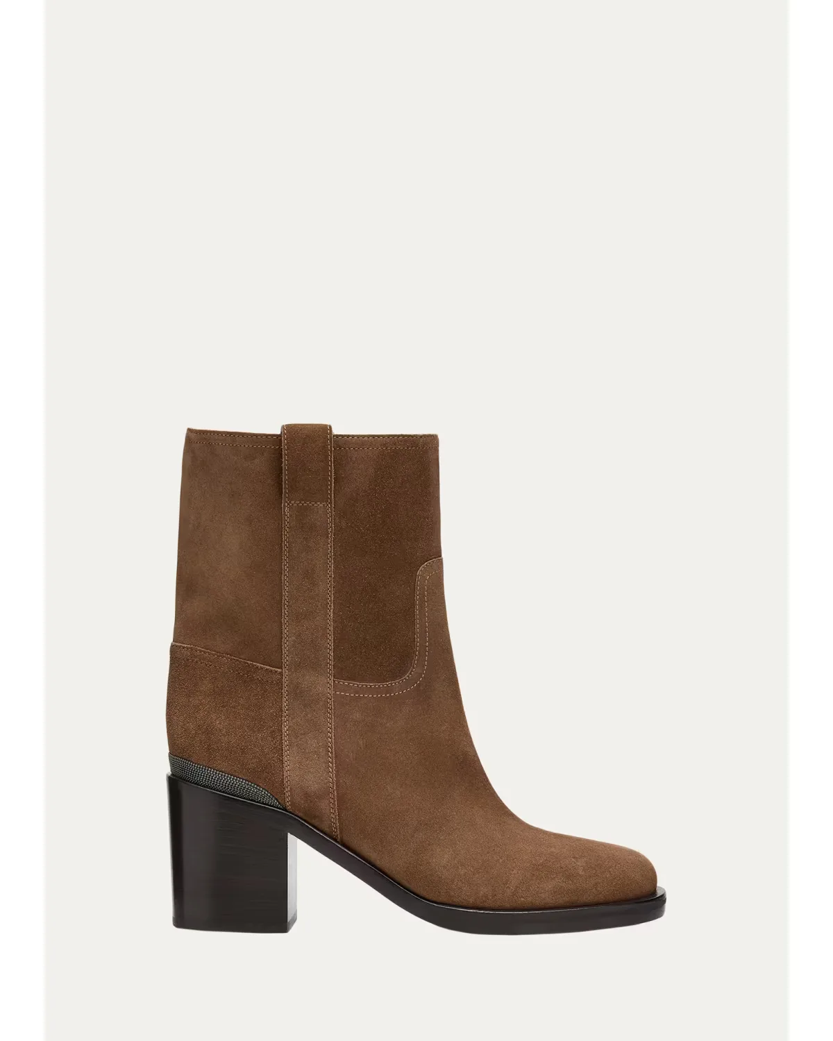60mm Suede Ankle Boots by Brunello Cucinelli