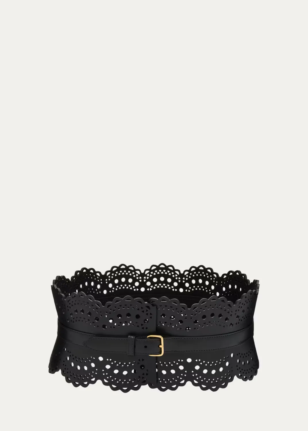 Vienne Lasercut Leather Corset Belt