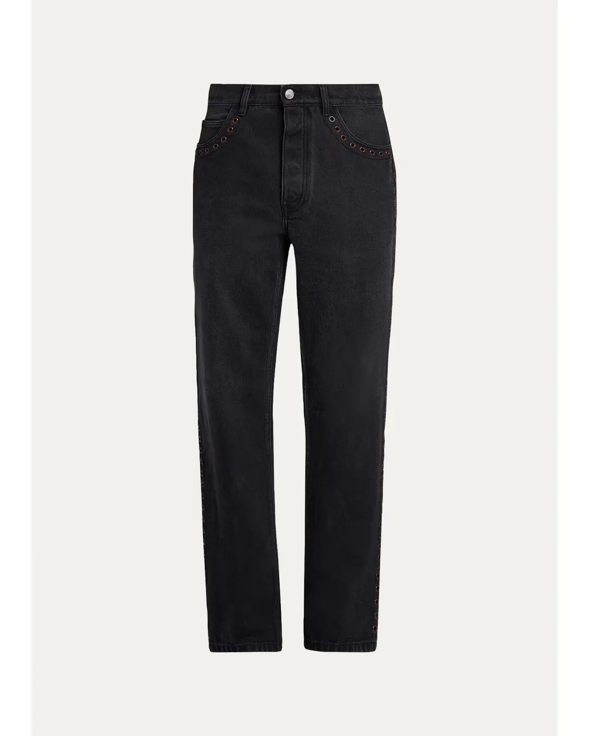 Grommet-Trimmed Straight-Leg Jeans by Marni