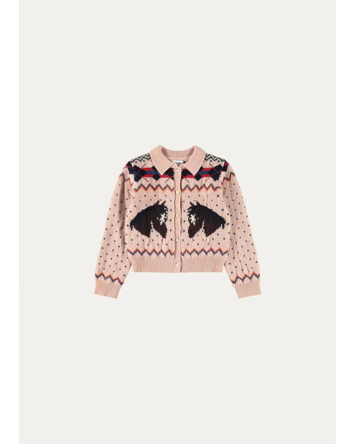 Galaxy Fair Isle Cardigan Sweater by Molo