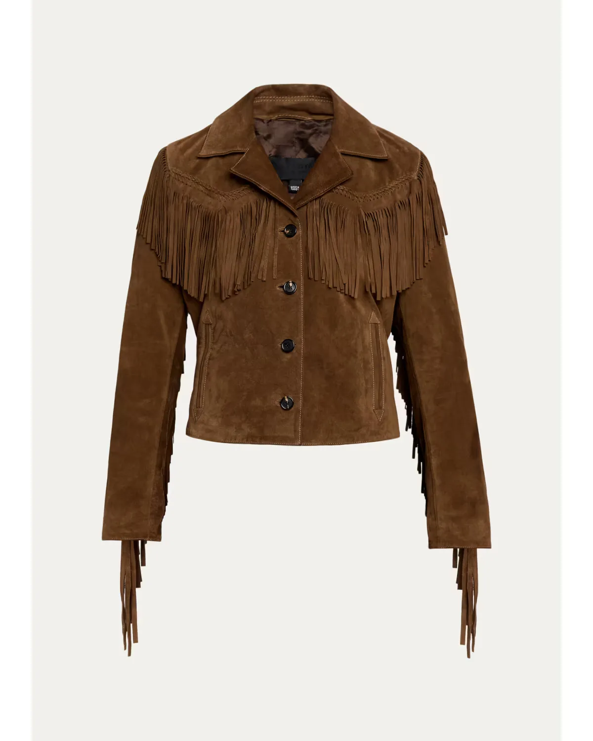 Eloi Fringed Suede Jacket by Nili Lotan