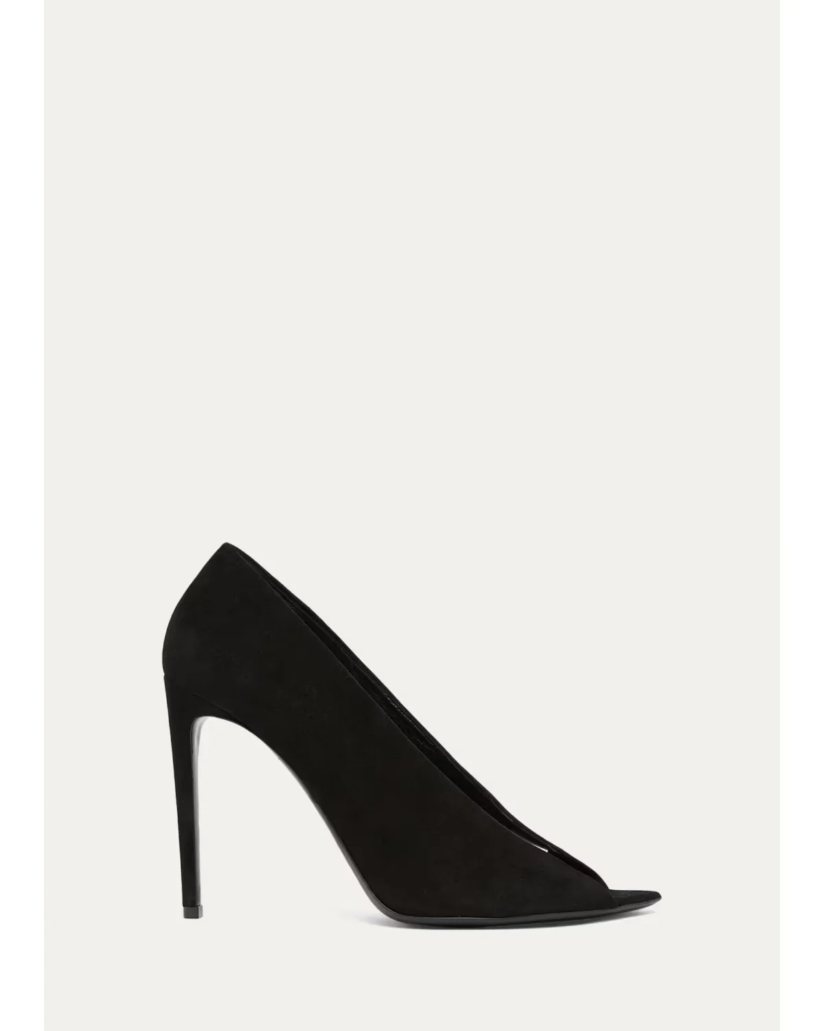 105mm Open Toe Revele Suede Pumps by Valentino Garavani