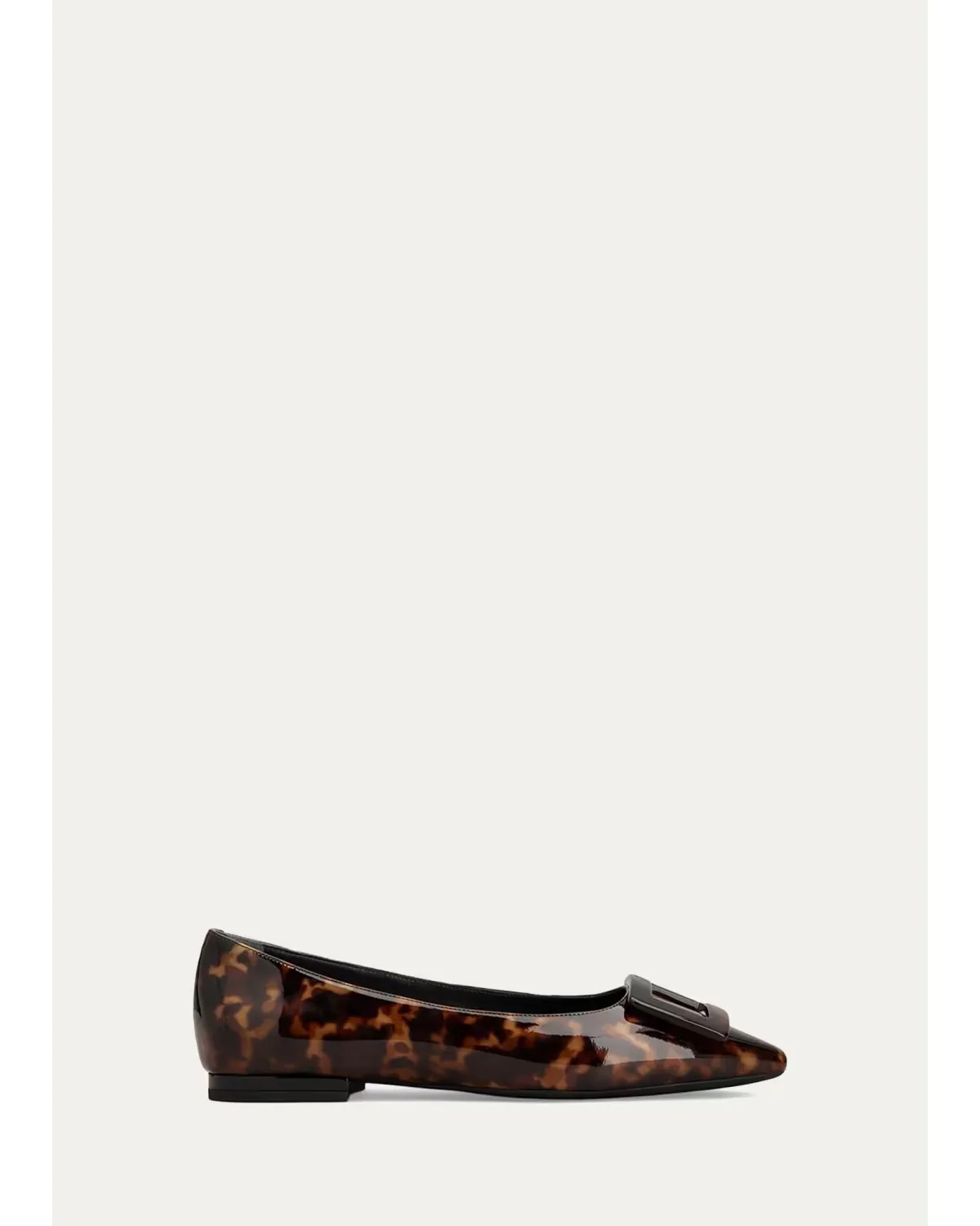 Gommettine Turtle Printed Leather Ballerina Flats by Roger Vivier