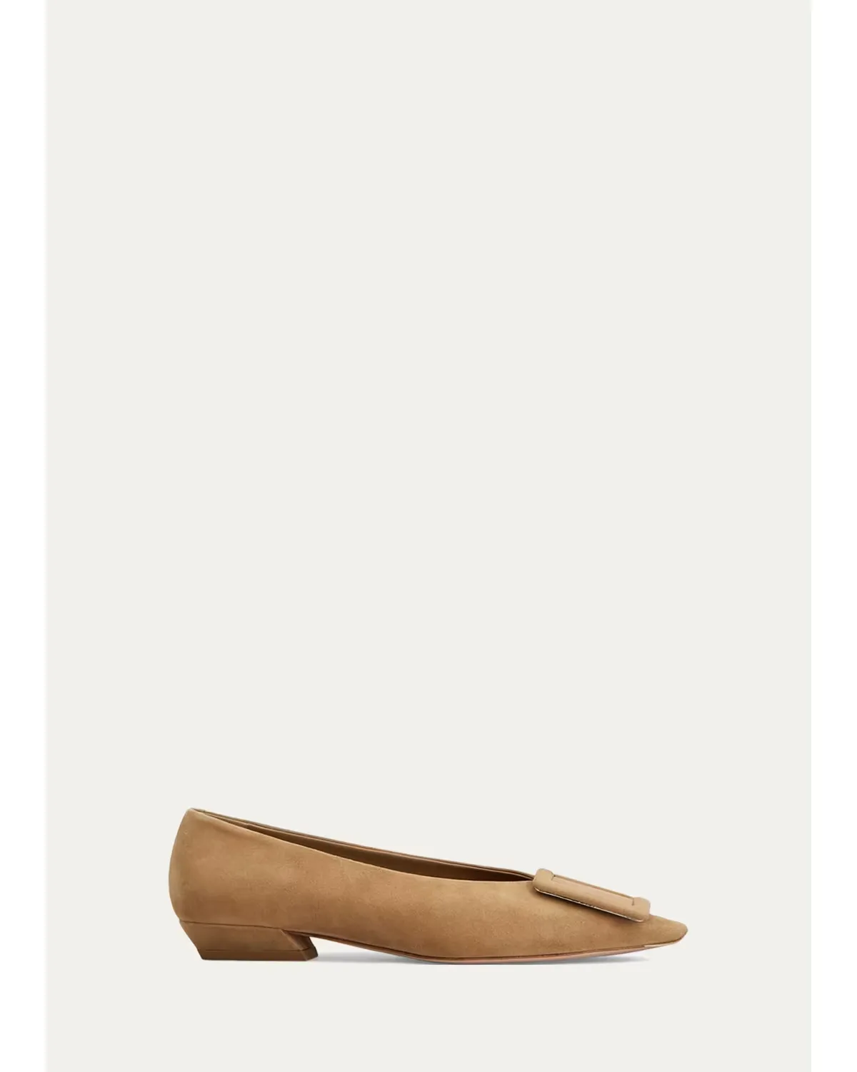 Belle Vivier 25mm Suede Ballerina Flats by Roger Vivier