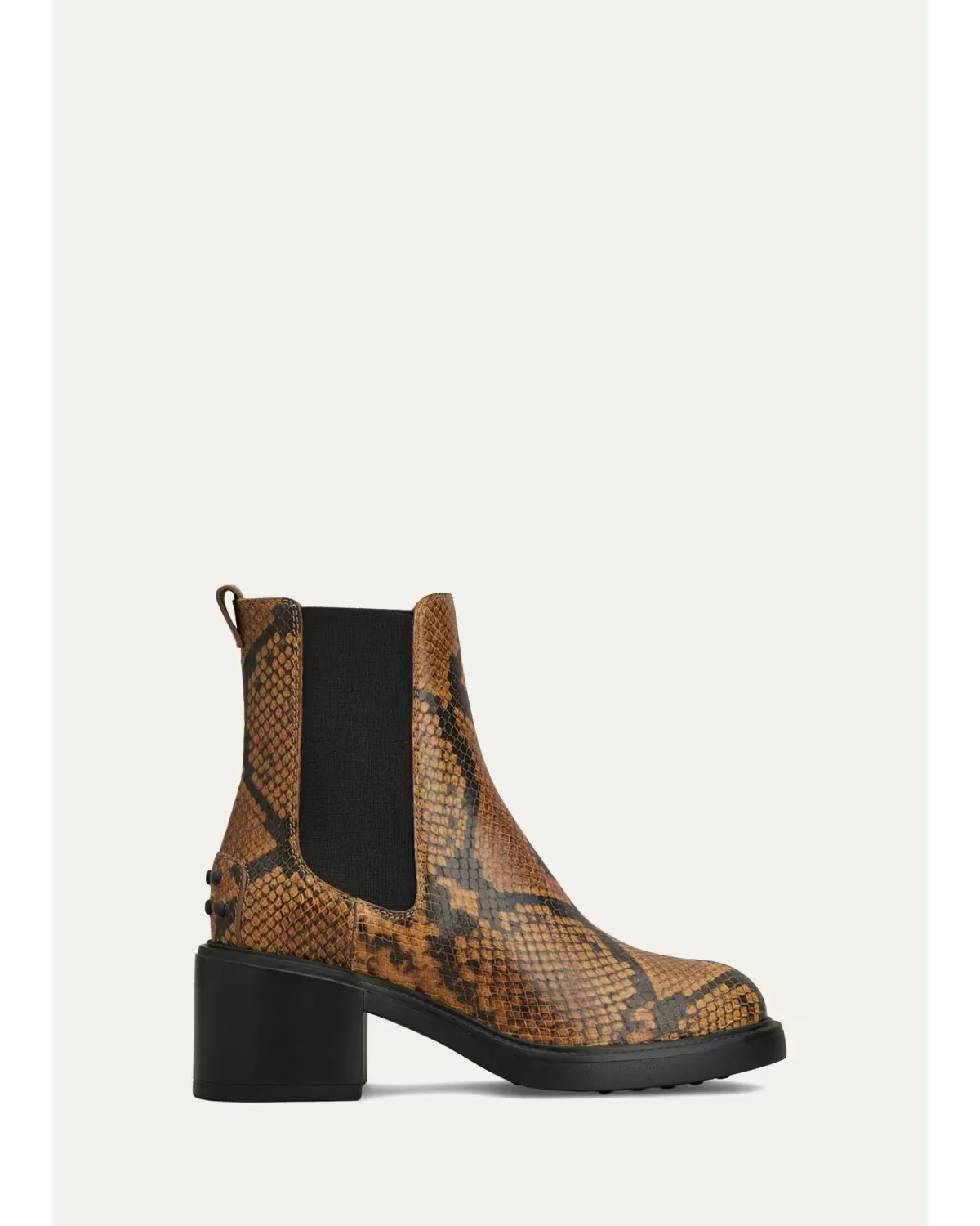 60mm Snake-Printed Leather Chelsea Boots by Tod's