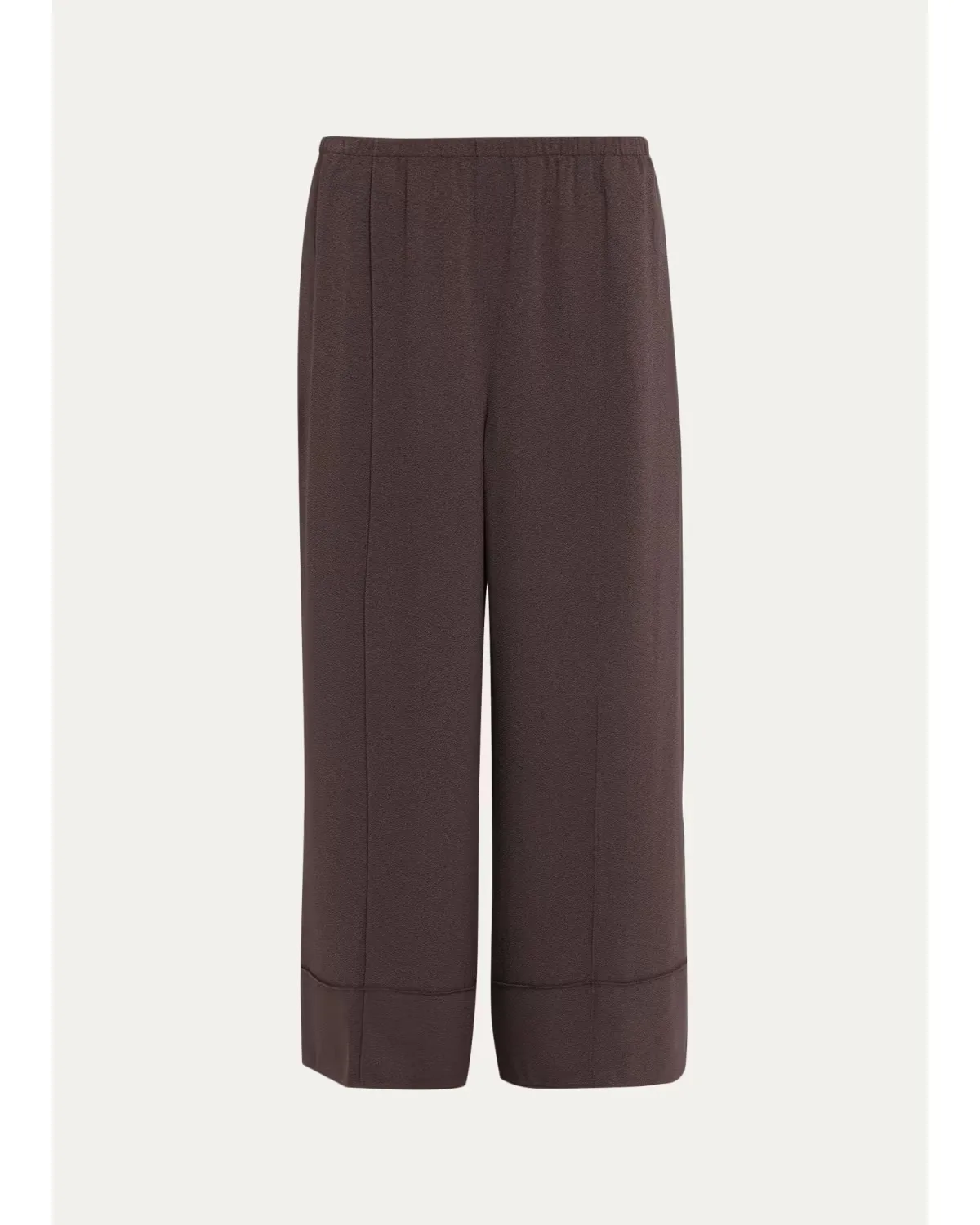 Crop Pintuck Wide-Leg Pants by Theory