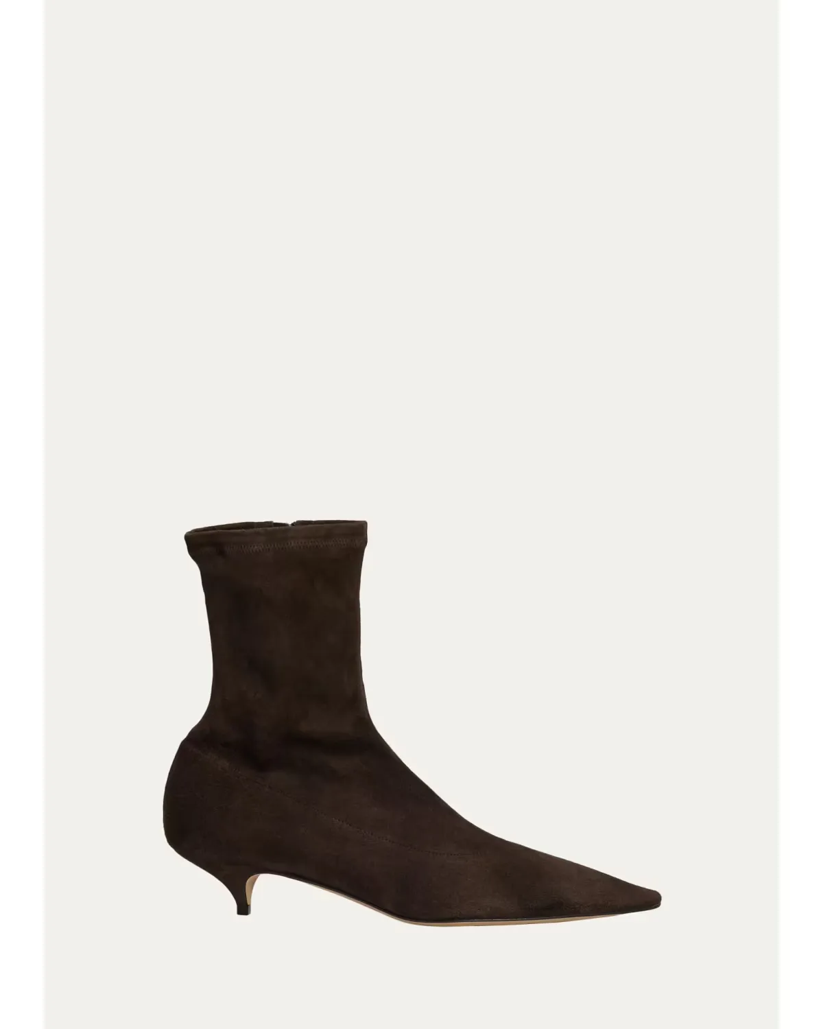 Liisa Suede Kitten-Heel Booties