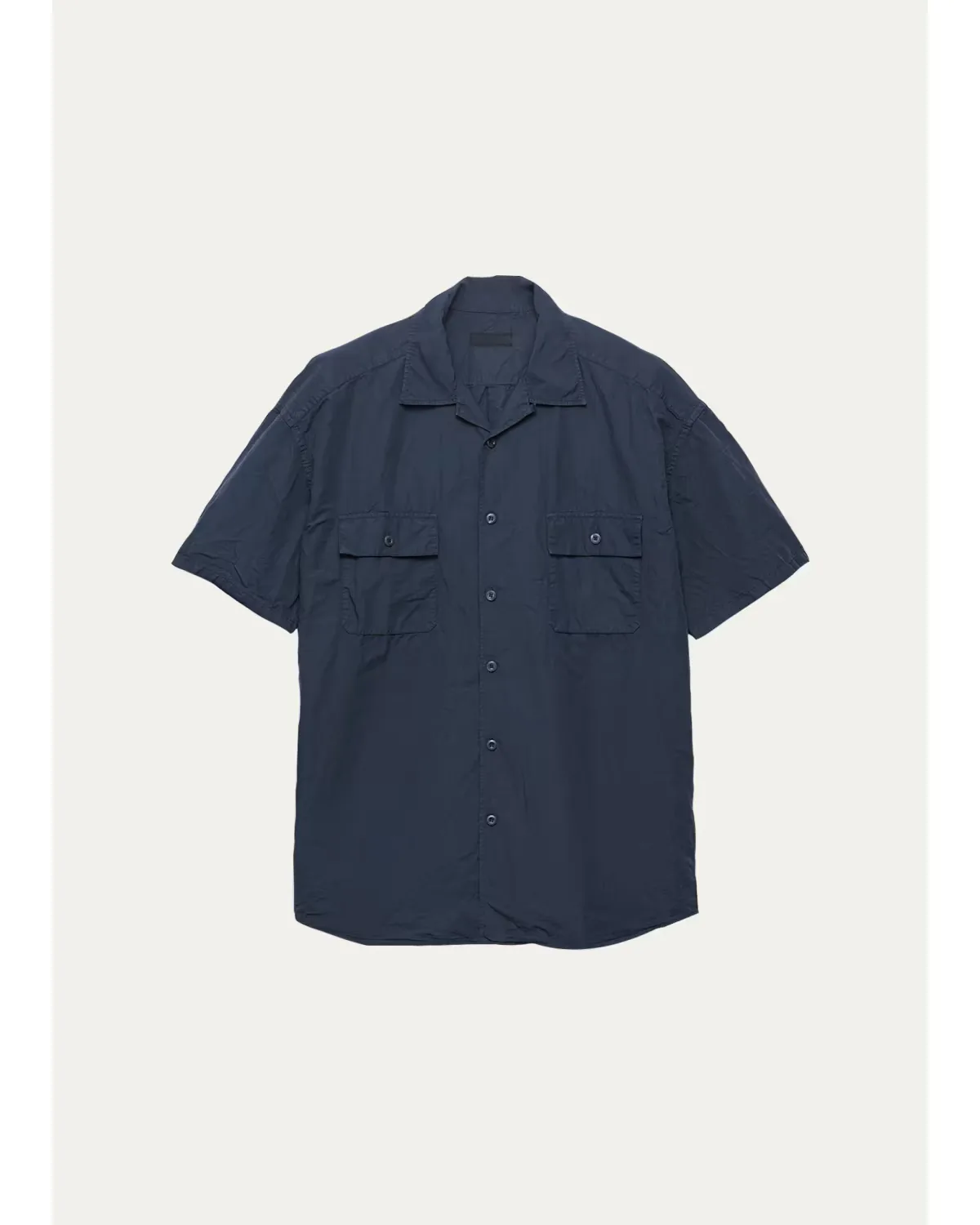 Cotton and Linen Short-Sleeve Shirt