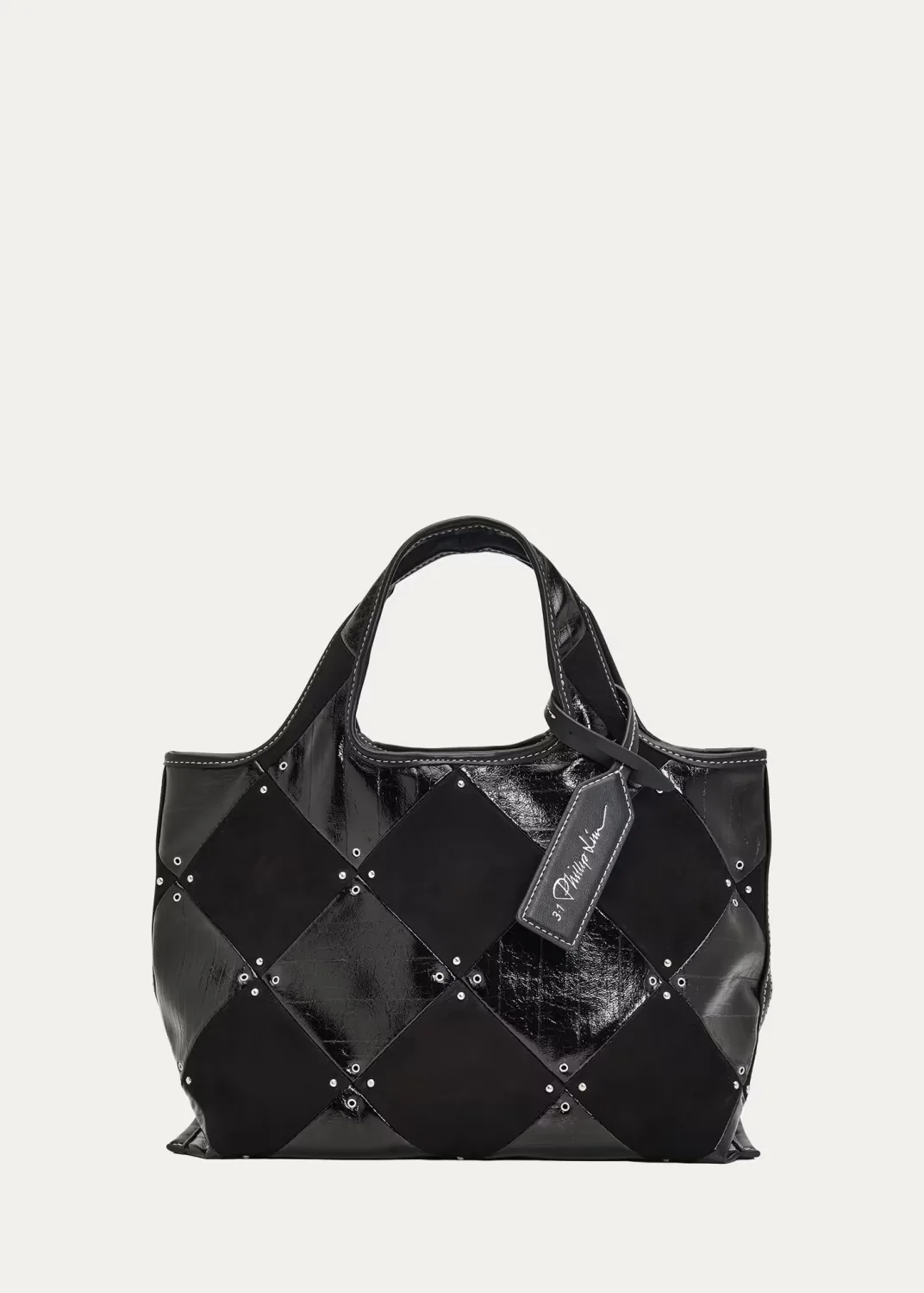 Quilted Patchwork Mini Market Tote Bag by 3.1 Phillip Lim