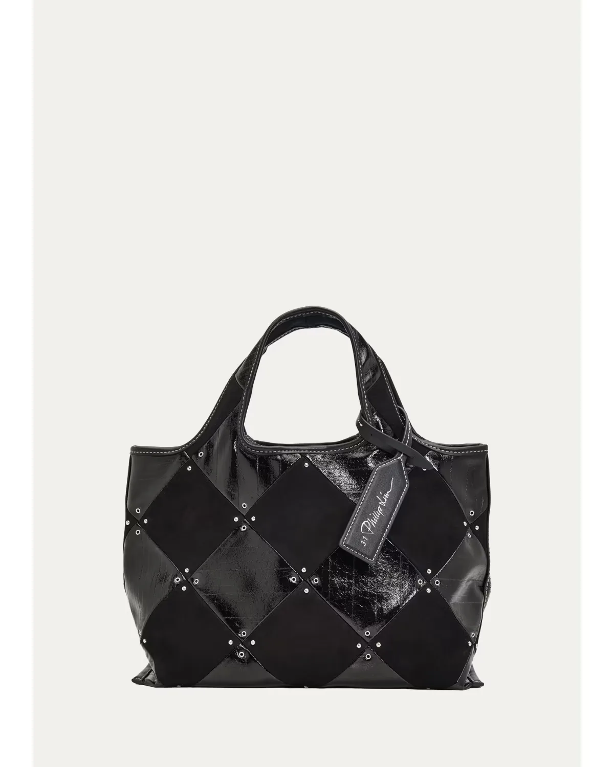 Quilted Patchwork Mini Market Tote Bag by 3.1 Phillip Lim