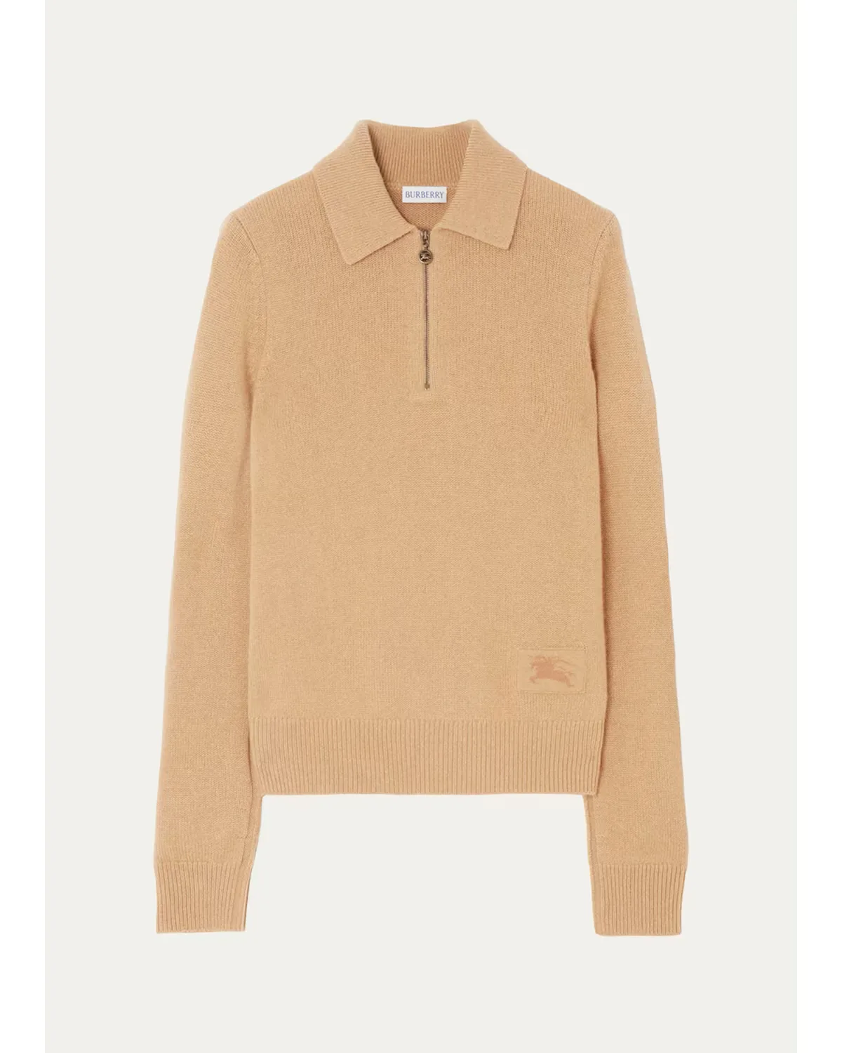 Cait Cashmere Quarter-Zip Sweater by Burberry