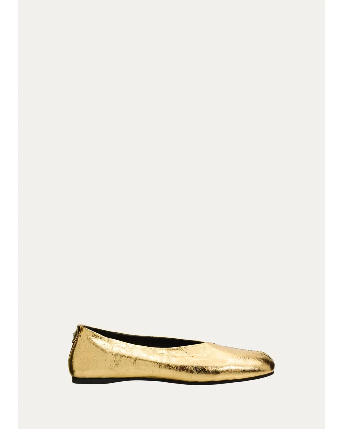Metallic Leather Ballerina Flats by Nodaleto