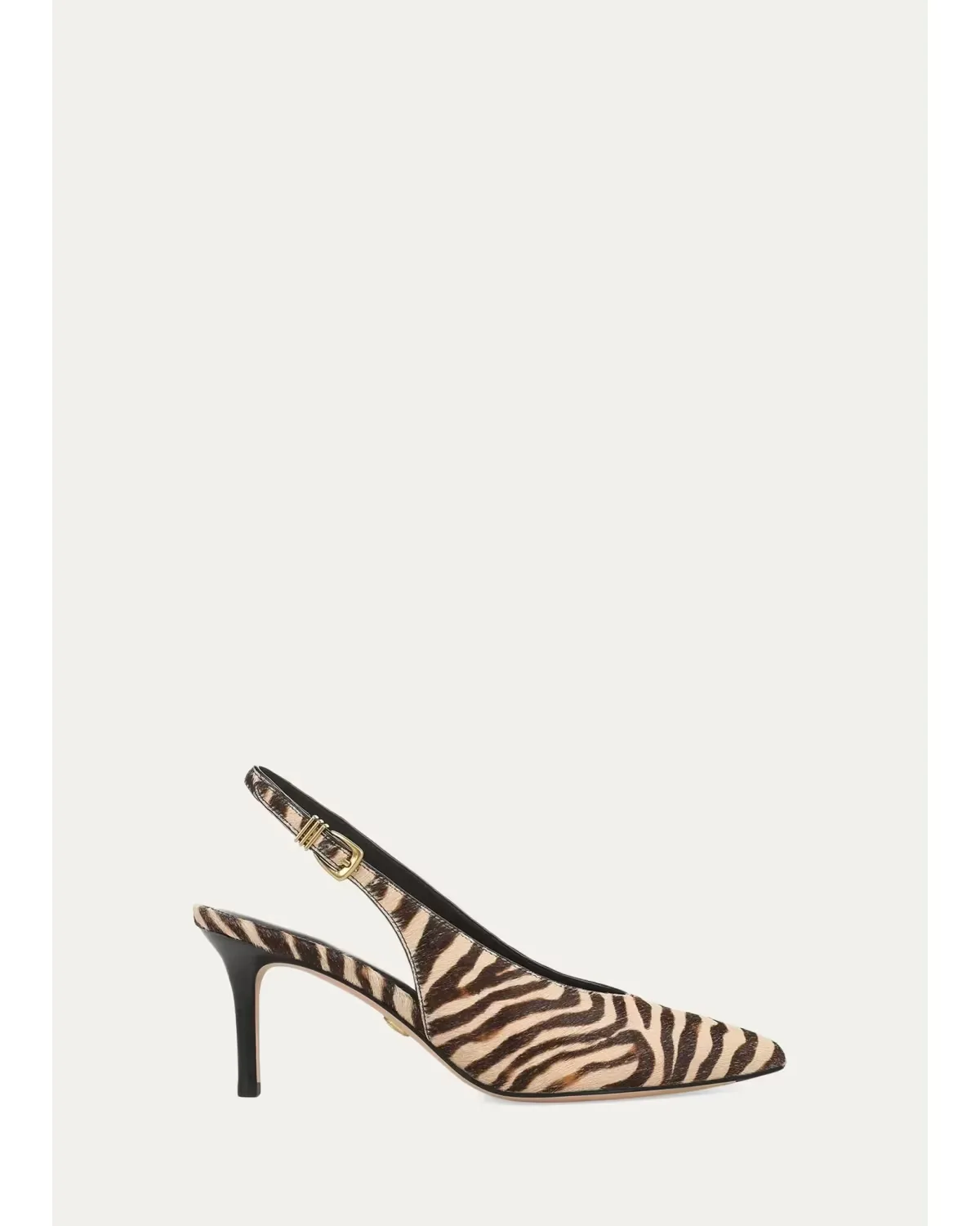 Luciana 70MM Zebra-Print Calf Hair Slingback Pumps by Veronica Beard