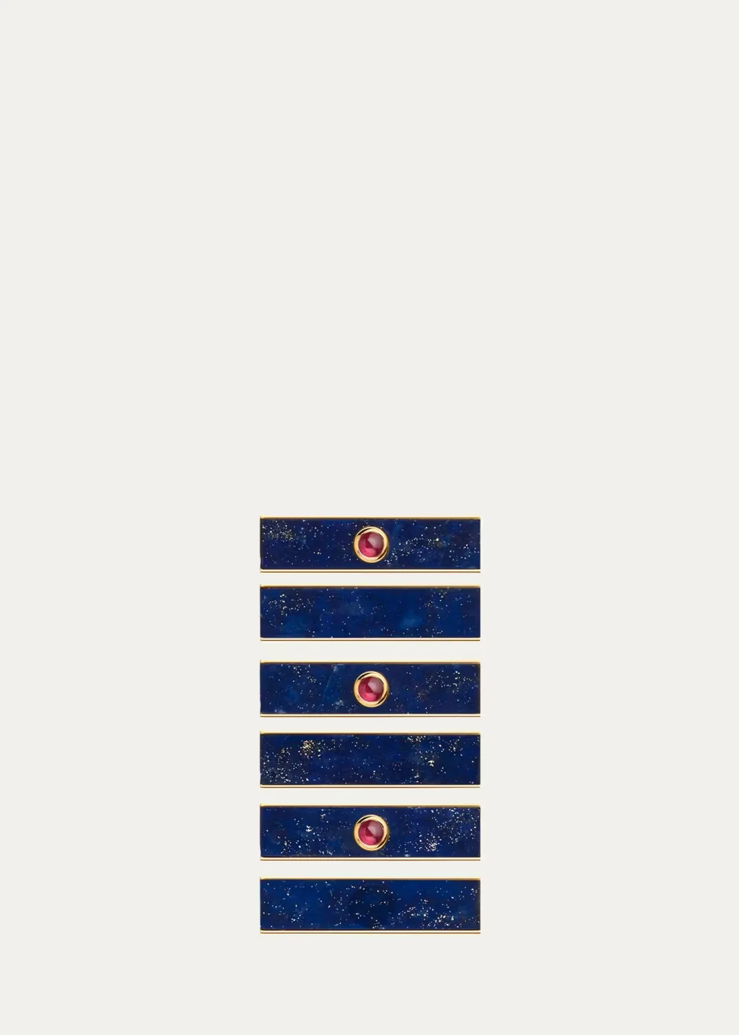 18K Yellow Gold, Lapis Lazuli & Ruby Pendant by Marie Lichtenberg