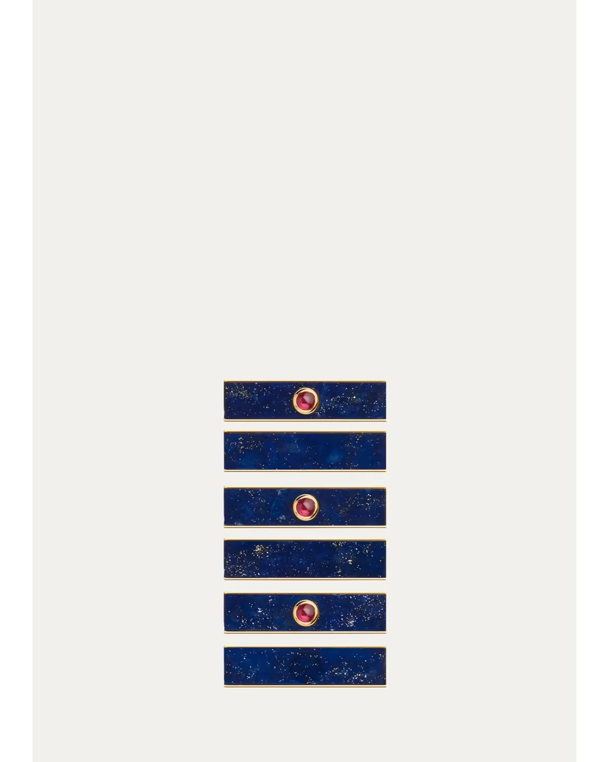 18K Yellow Gold, Lapis Lazuli & Ruby Pendant by Marie Lichtenberg