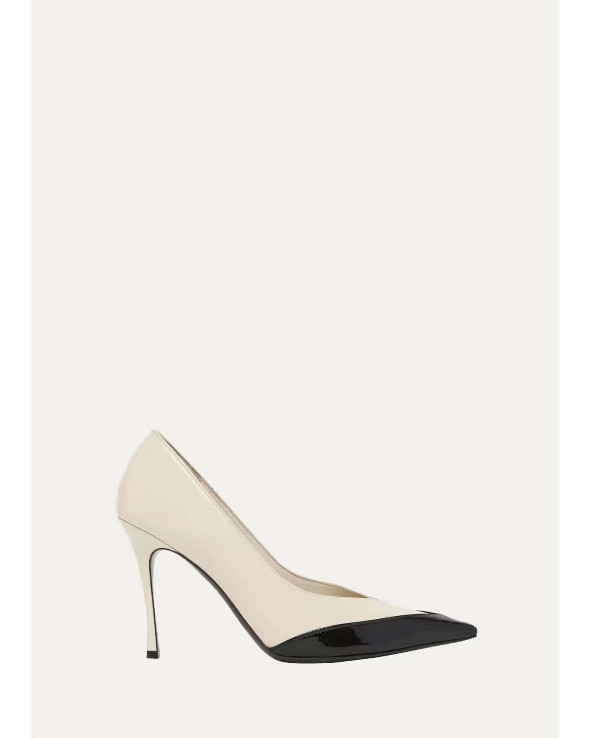 Varina 90MM Two-Tone Patent Leather Pumps by Ferragamo