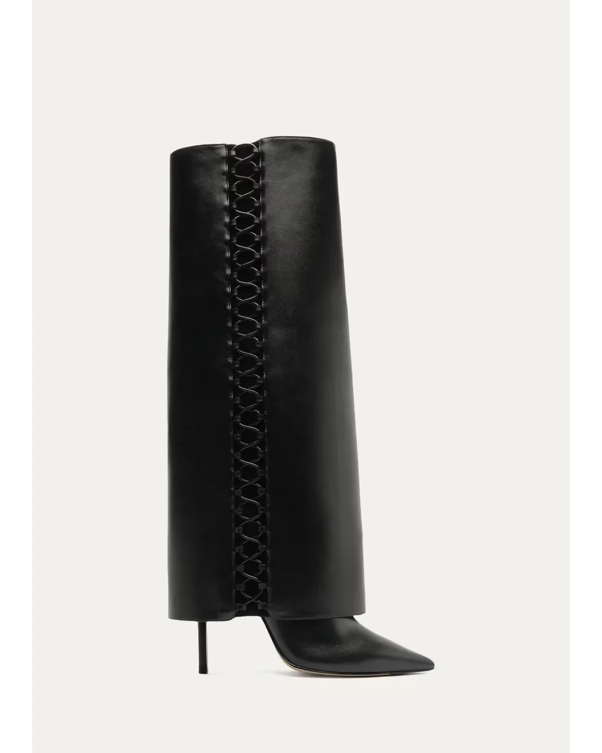 100mm Holly Leather Knee-High Boots by Alexandre Birman