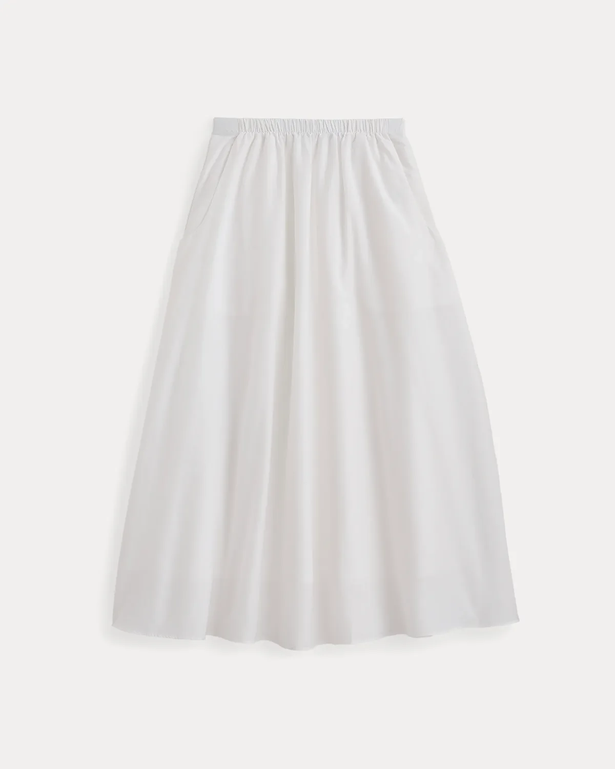 Pull-On Maxi Skirt in Cotton Silk