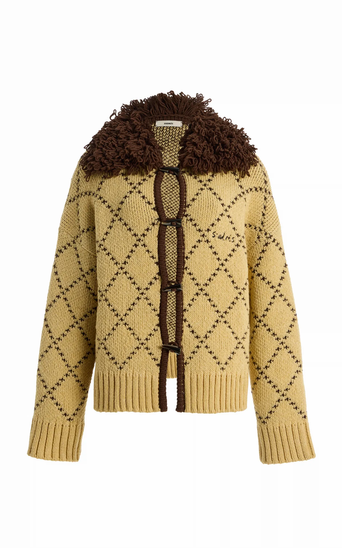 Ollie Knitted Wool-Blend Cardigan by Siedrs