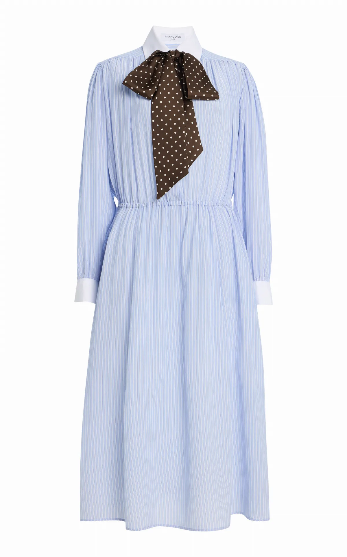 Blair Bow Silk Midi Dress by Franoise