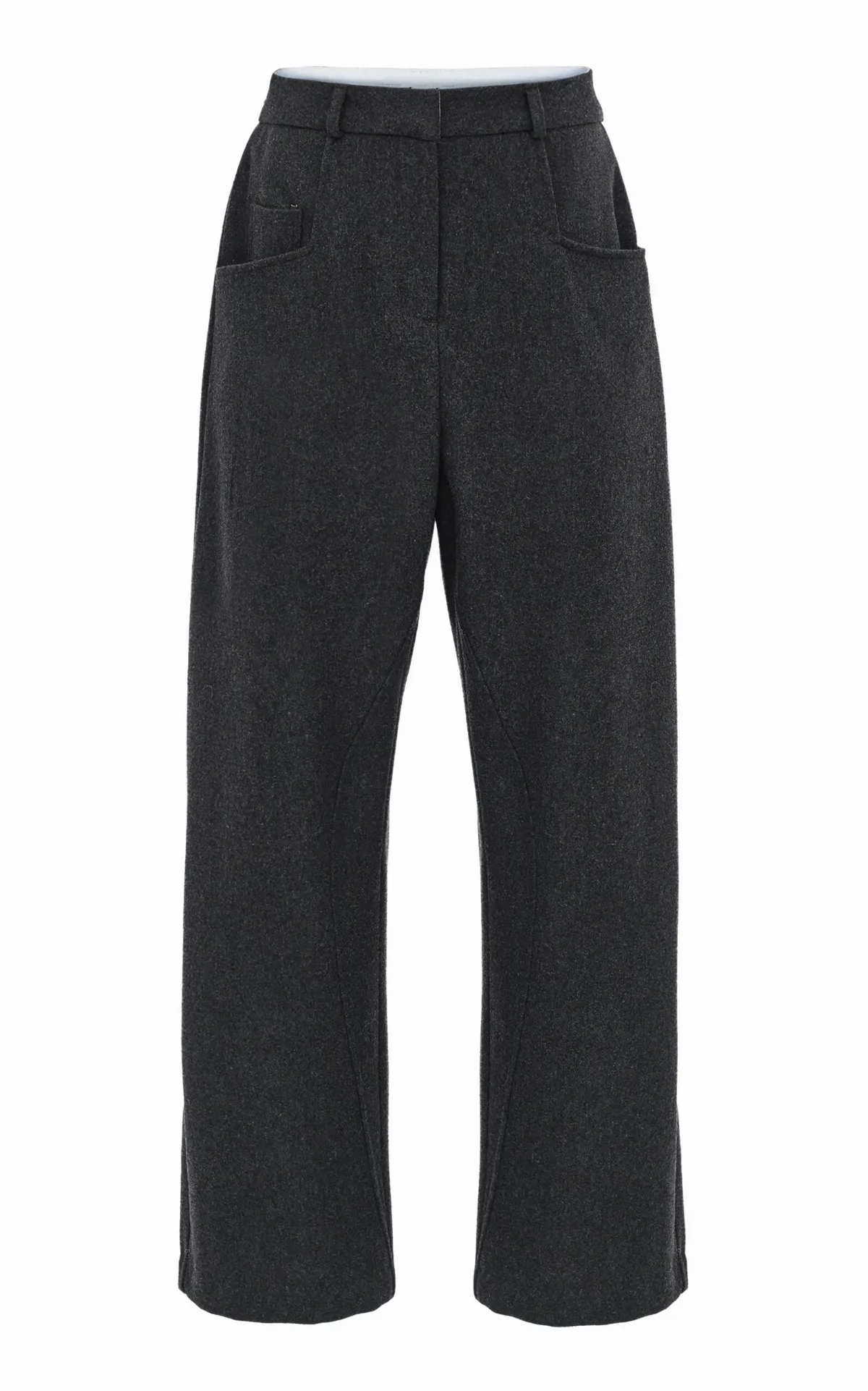 Roanna Wool-Blend Wide-Leg Pants by Source Unknown
