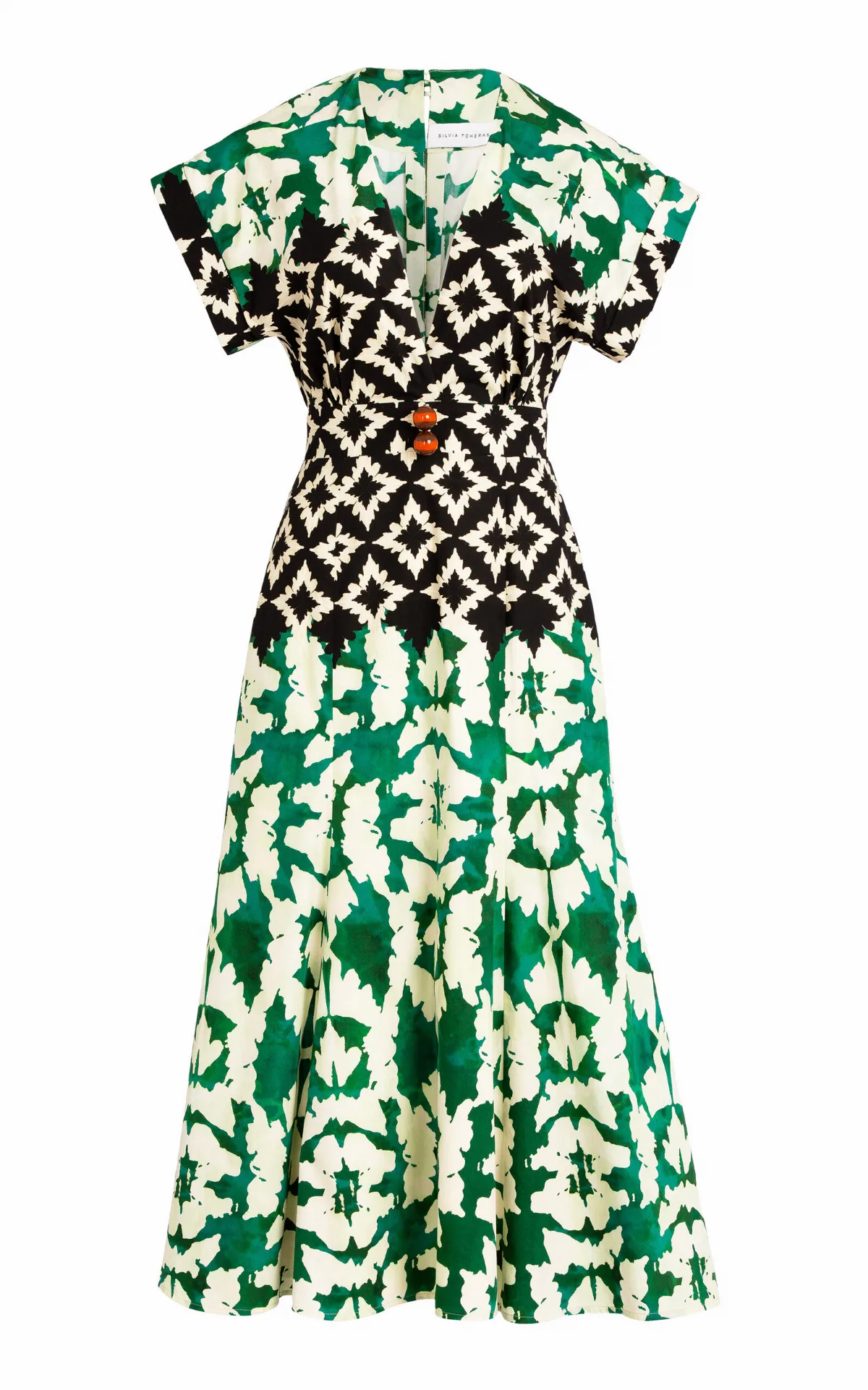 Sakura Cotton Midi Dress by Silvia Tcherassi