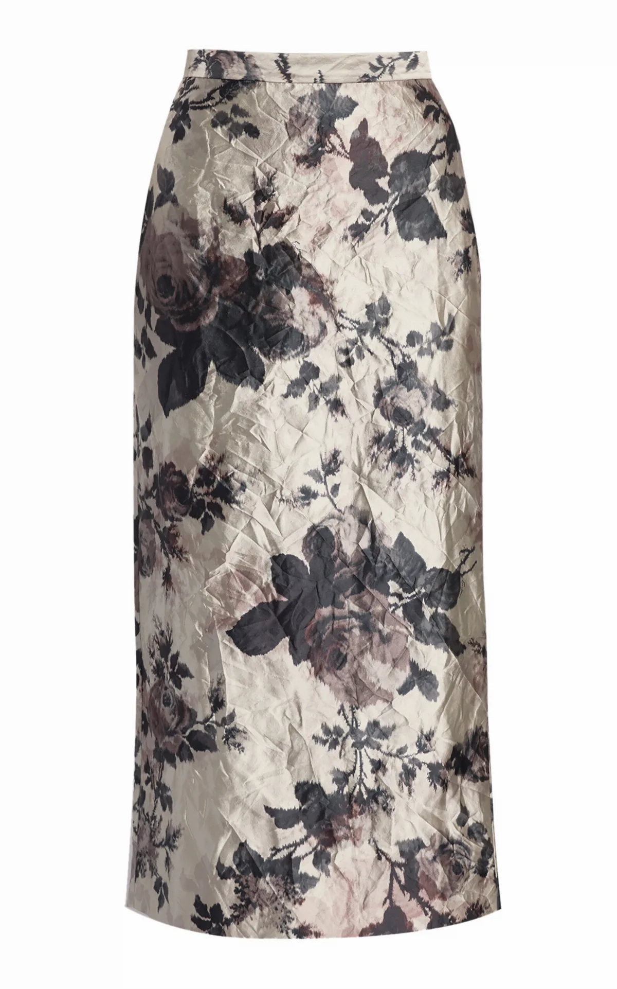 Textured Satin Midi Skirt by Erdem