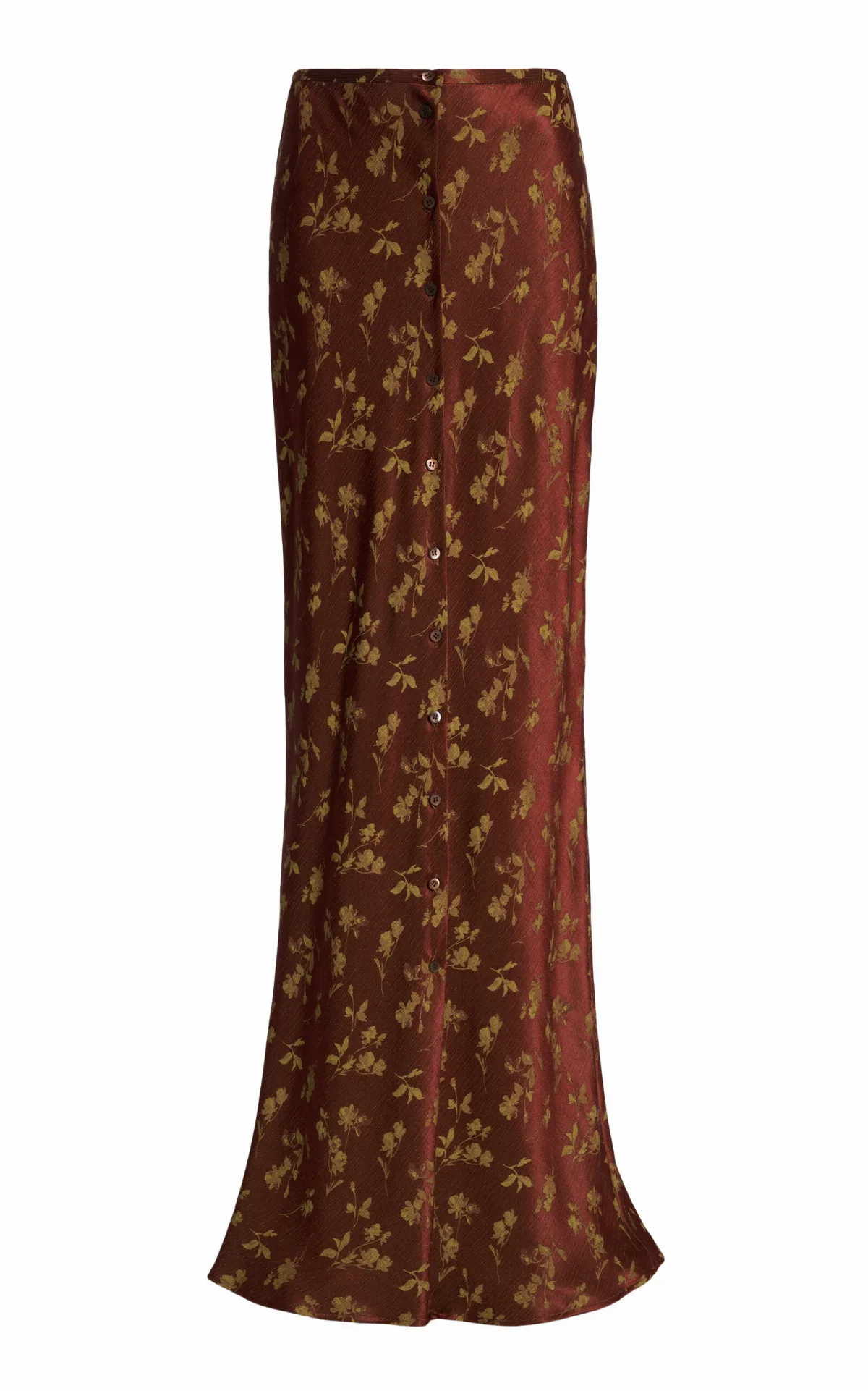 Serylo Printed Satin Maxi Skirt by Dries Van Noten